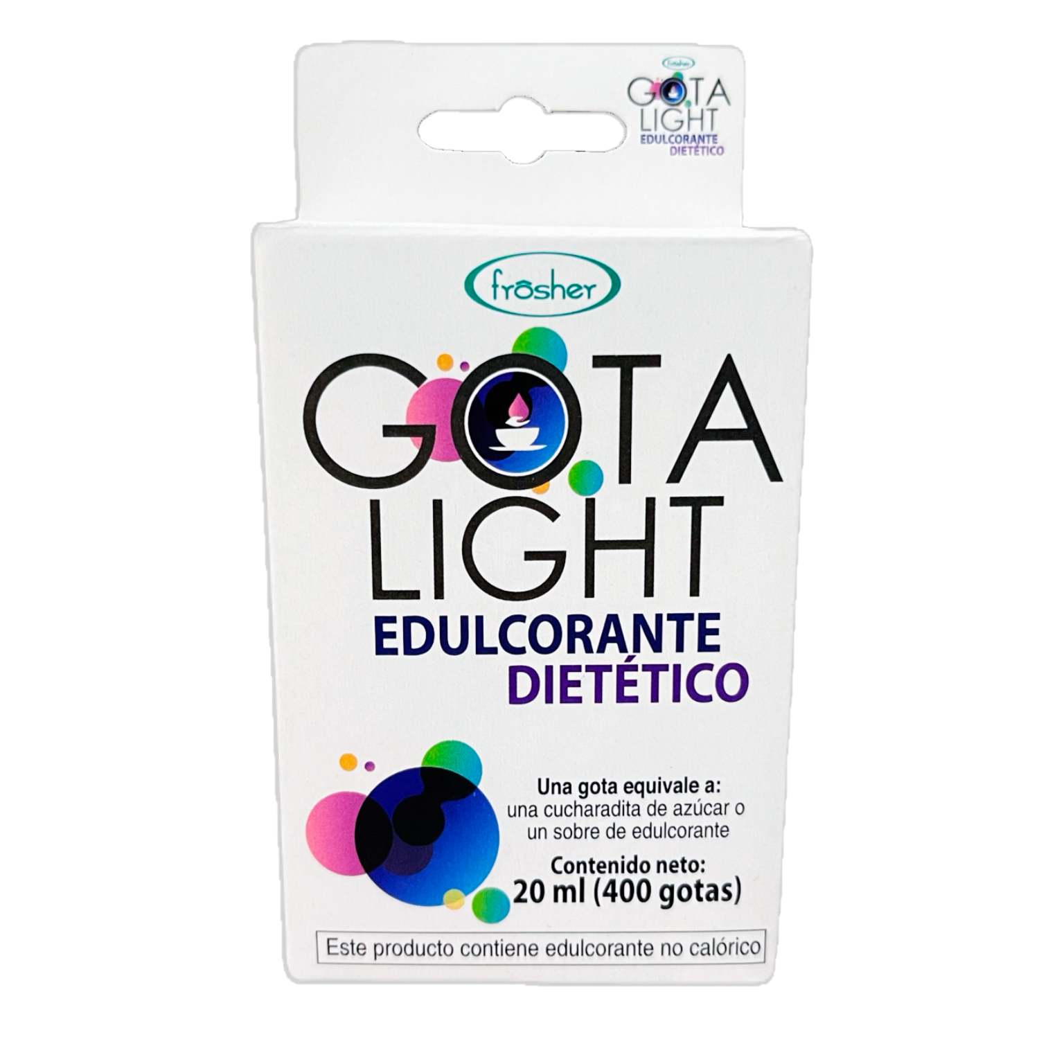 Edulcorante No Calórico Dietético GOTA LIGHT 400 Gotas 20 Ml