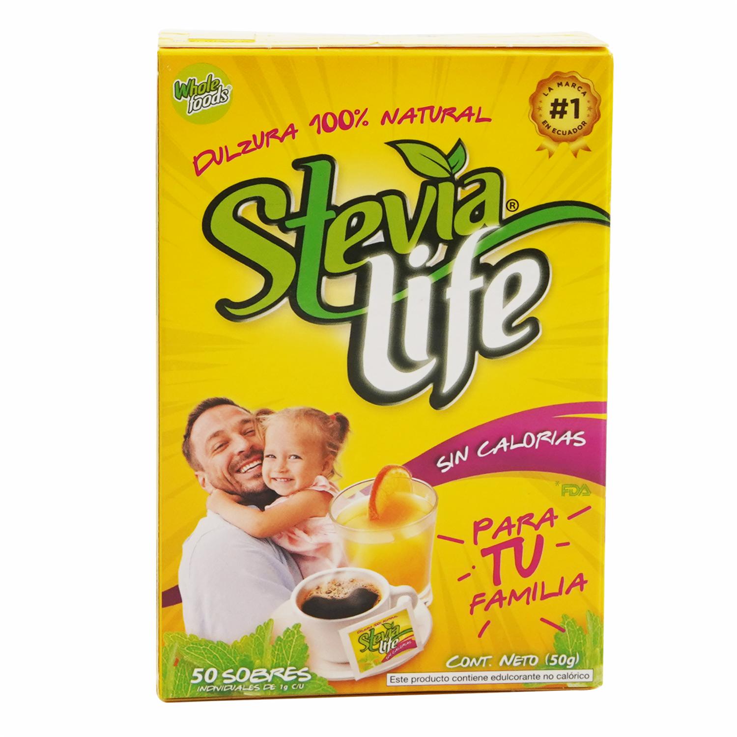 Endulzante Sin Gluten STEVIA LIFE 50 G