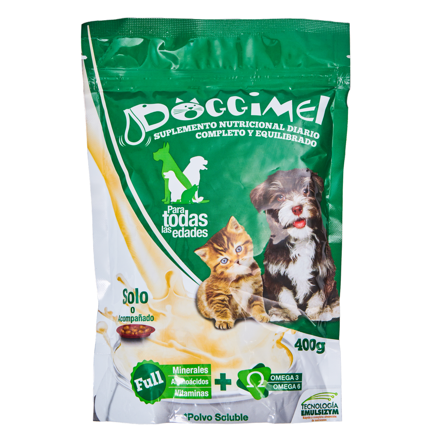 Suplemento Para Mascotas Nutricional Polvo Soluble DOGGIMEL 400 G