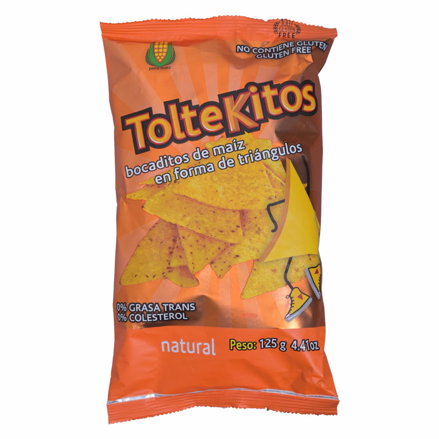 Bocaditos De Maíz Sabor Natural TOLTEKITOS 125 G