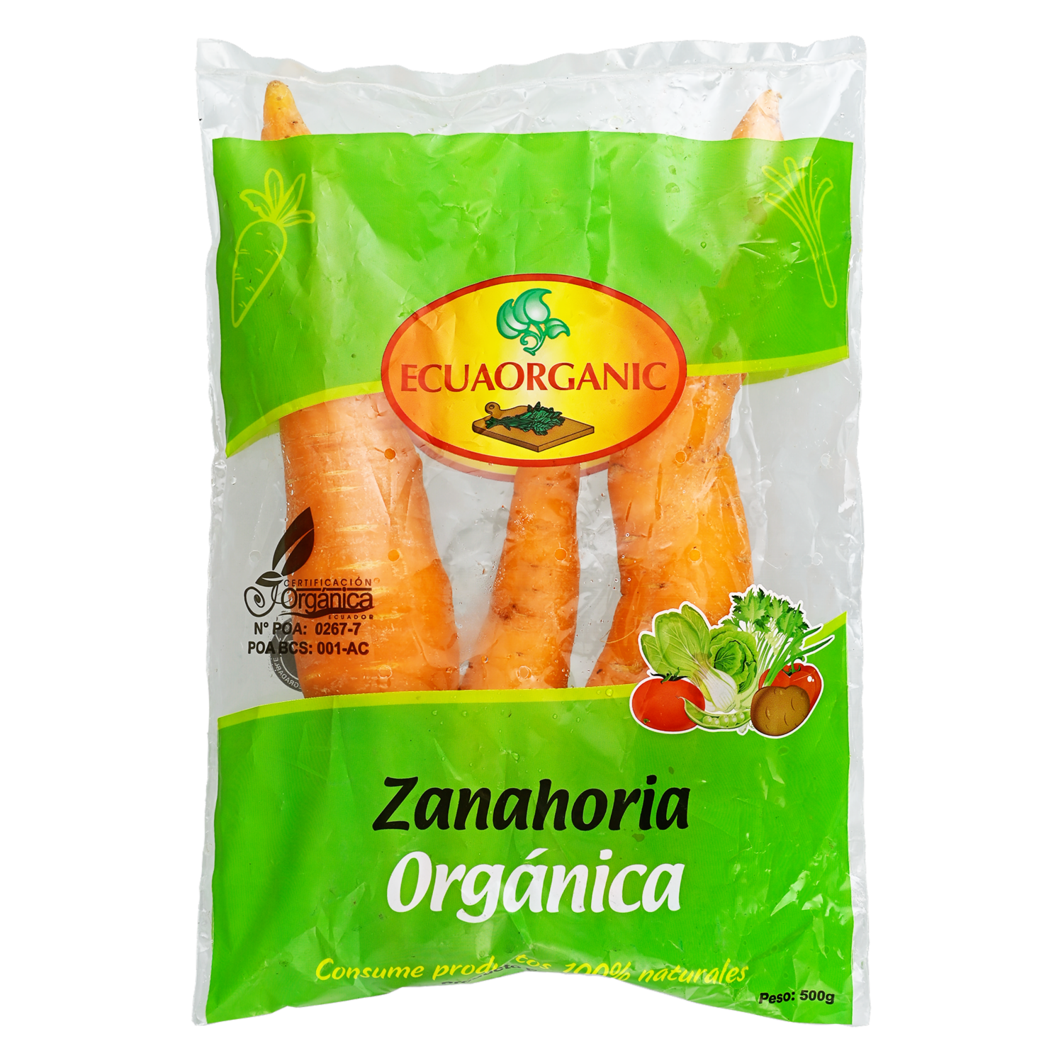 Zanahoria Orgánica ECUAORGANIC 500G