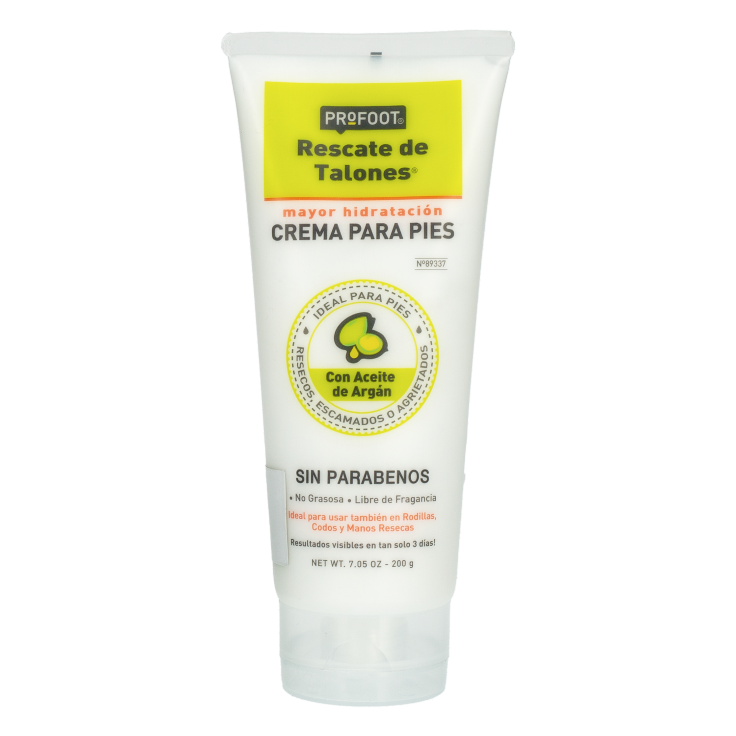Crema Para Pies Resecos Y Agrietados Con Aceite De Argan Rescate De Talón PROFOOT 200 G