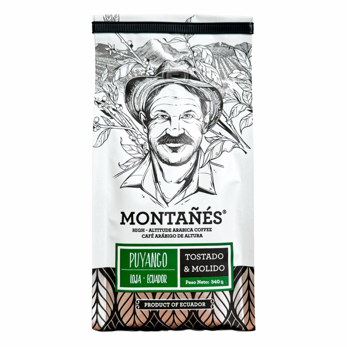 Café Tostado Y Molido Puyango MONTAÑÉS 340 G