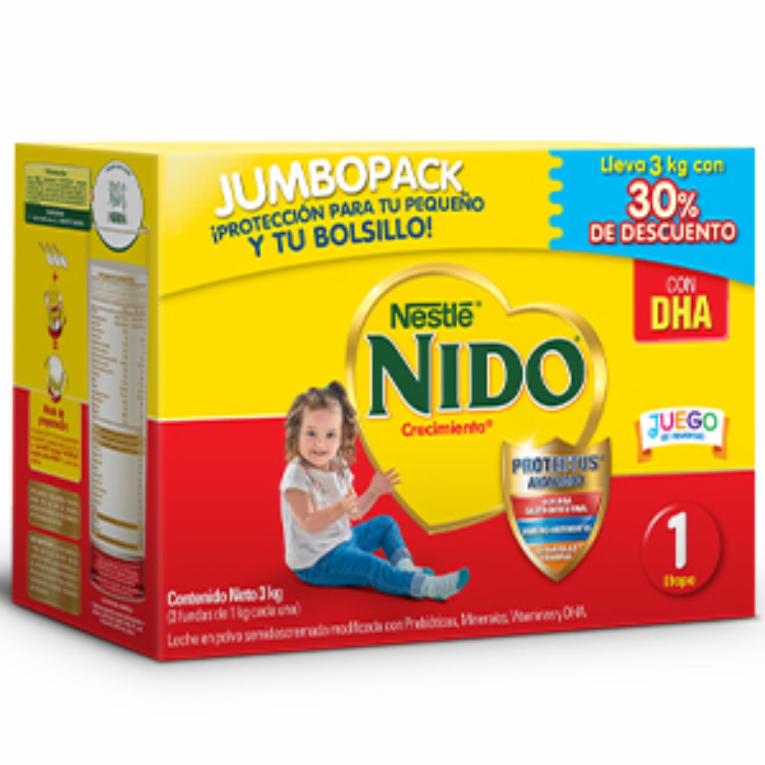 Leche Infantil 1+ Dha Prebio NIDO 3000 g