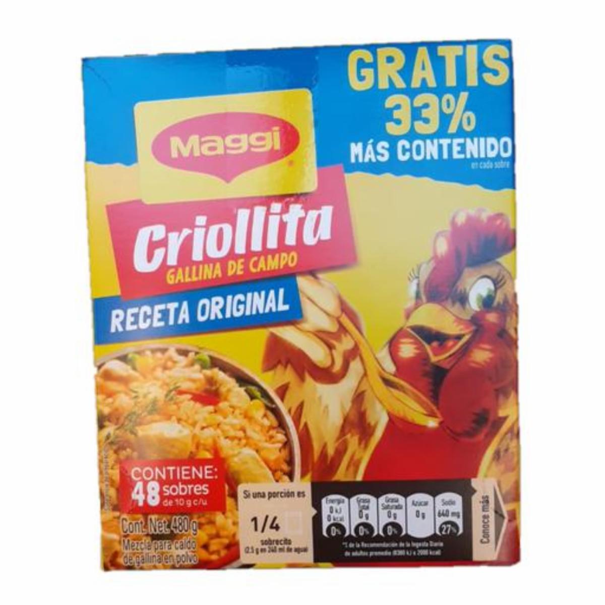 Caldo De Gallina En Polvo CRIOLLITA 480 g