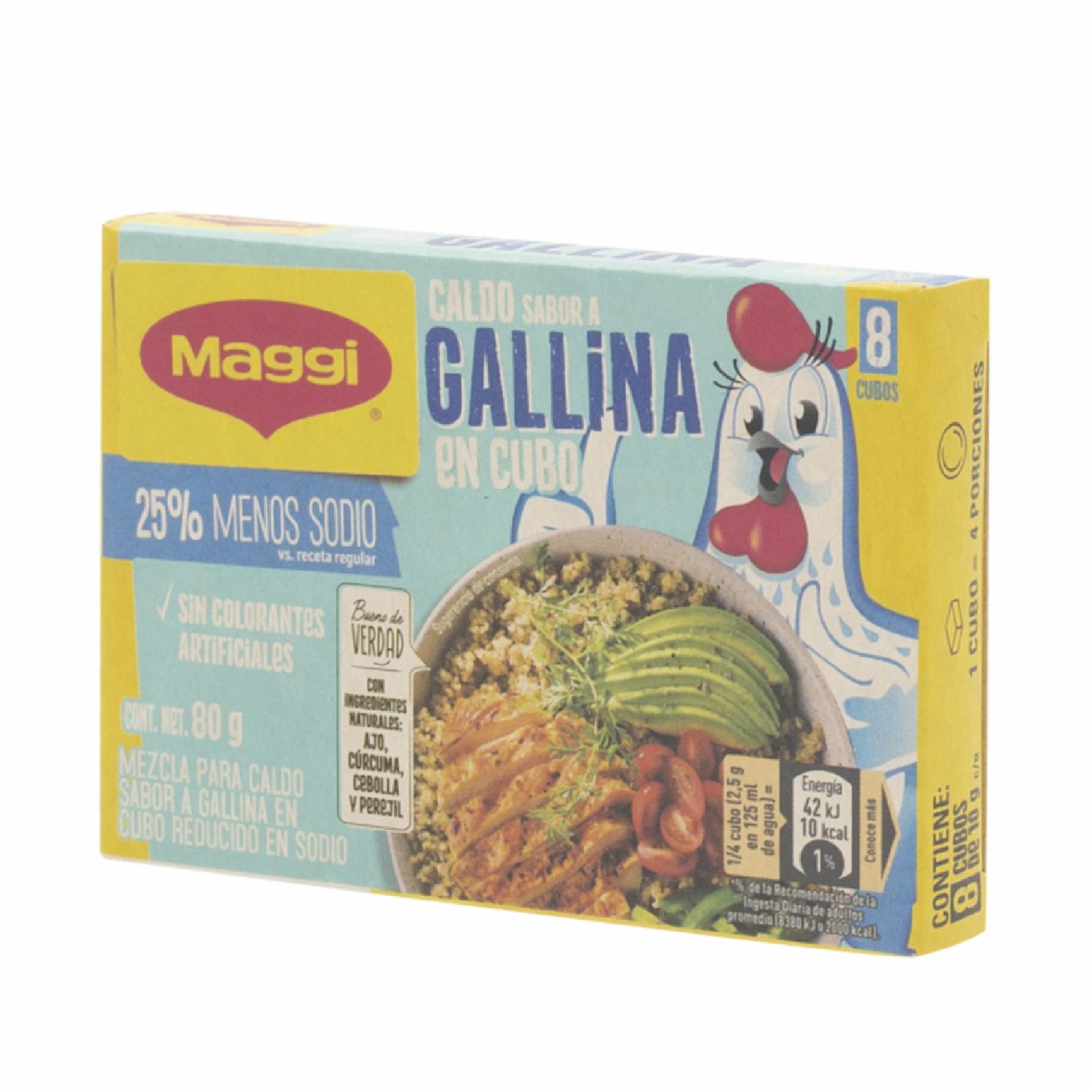 Caldo De Gallina Bajo En Sodio MAGGI 80 G