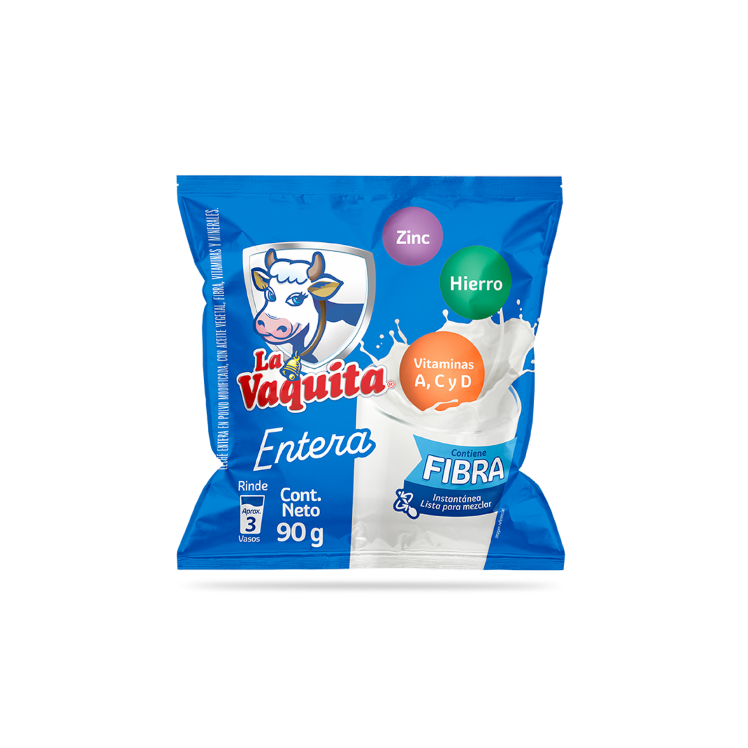 Leche En Polvo Entera LA VAQUITA 90 G