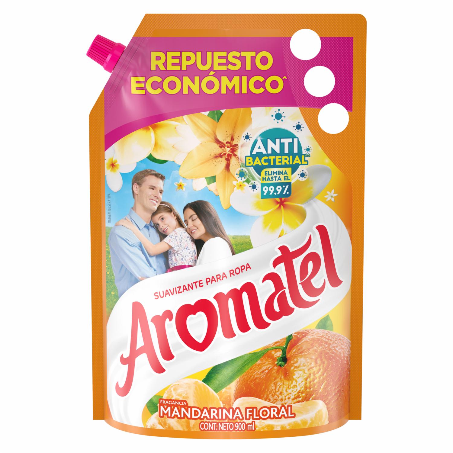 Suavizante Para Ropa Fragancia Mandarina AROMATEL 900 Ml