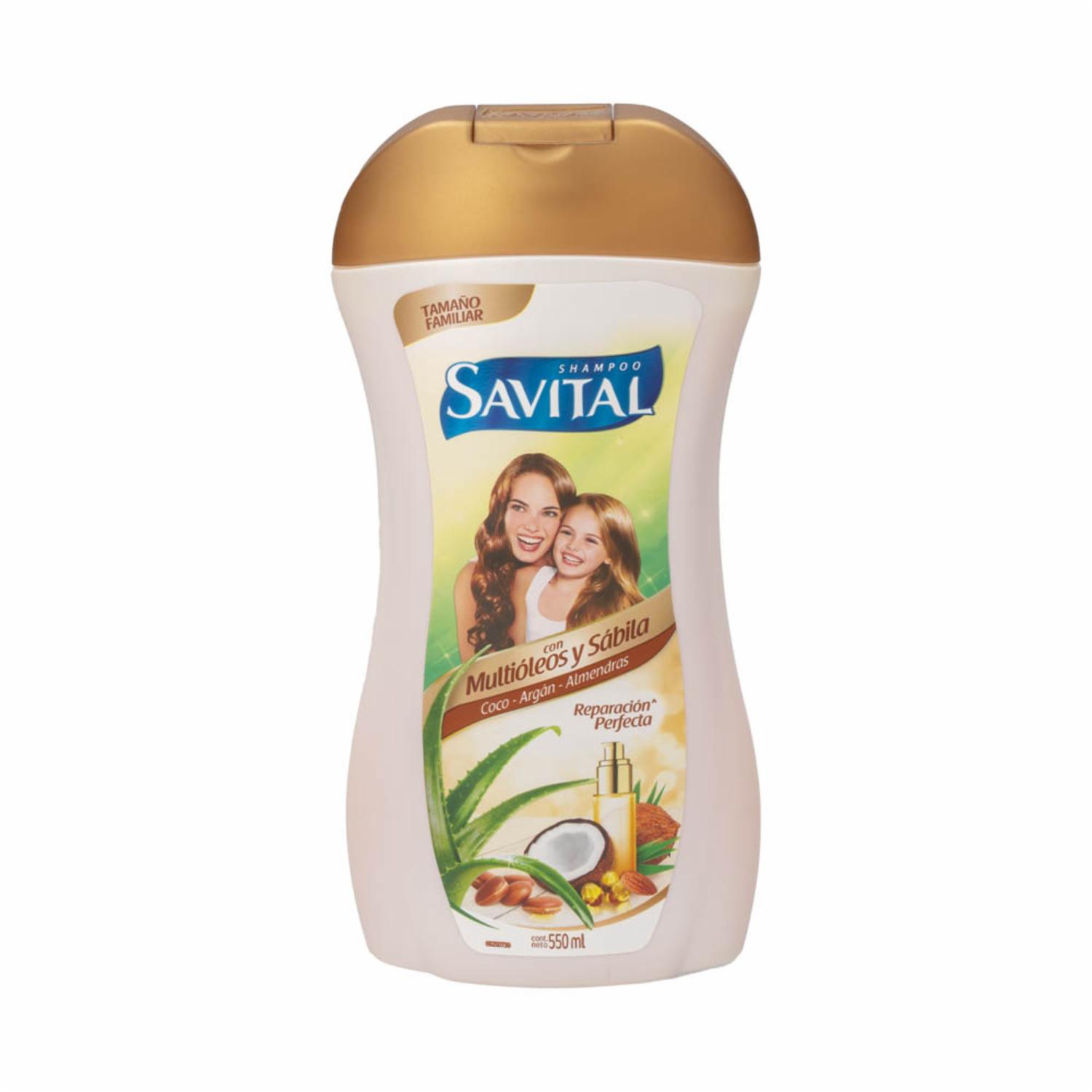 Shampoo De Cabello Con Multioleos SAVITAL 550 Ml
