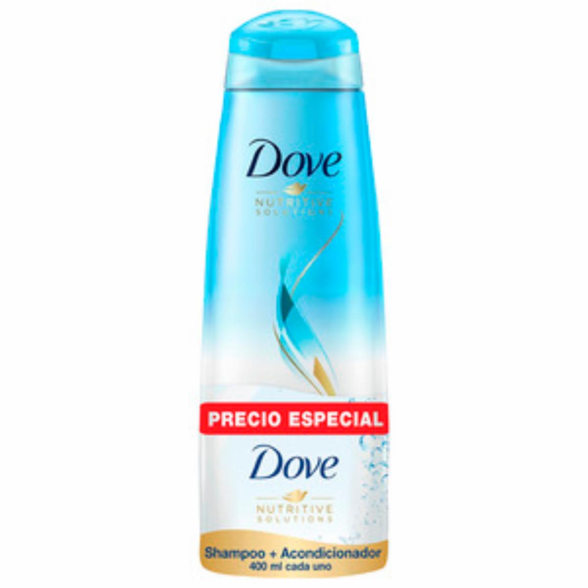 Shampoo Y Acondicionador Hidratación Intensa Precio Especial DOVE 2 X 400 Ml