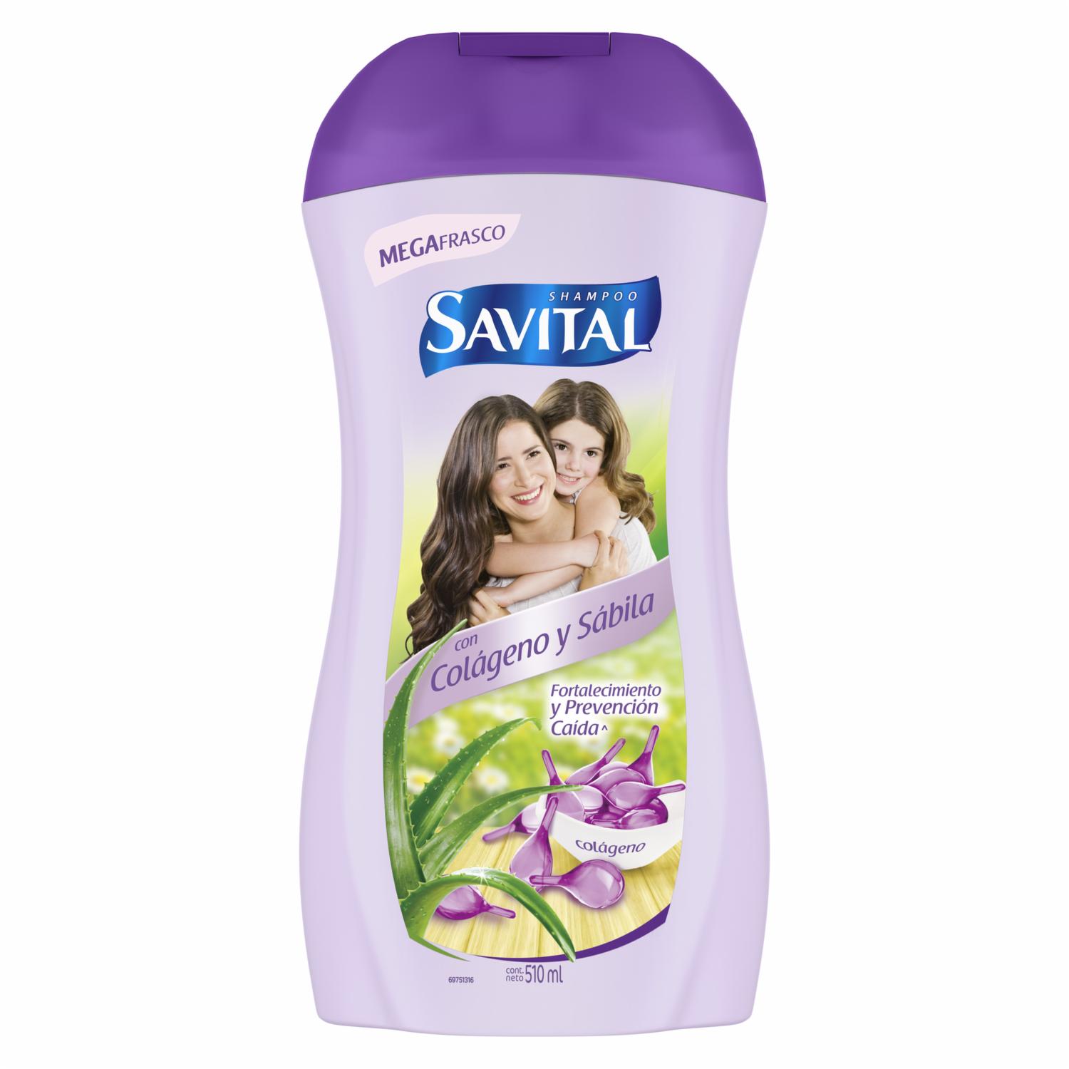 Shampoo De Cabello Con Colágeno SAVITAL 510 Ml