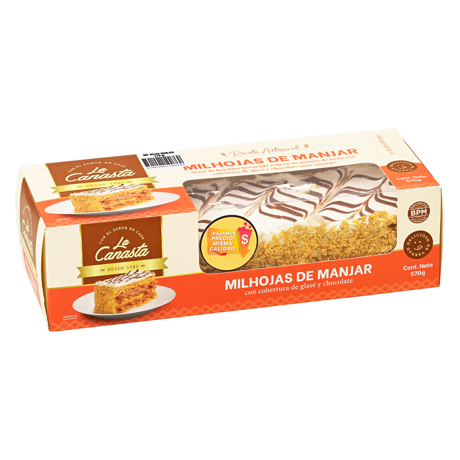 Milhoja Manjar LA CANASTA 570 G
