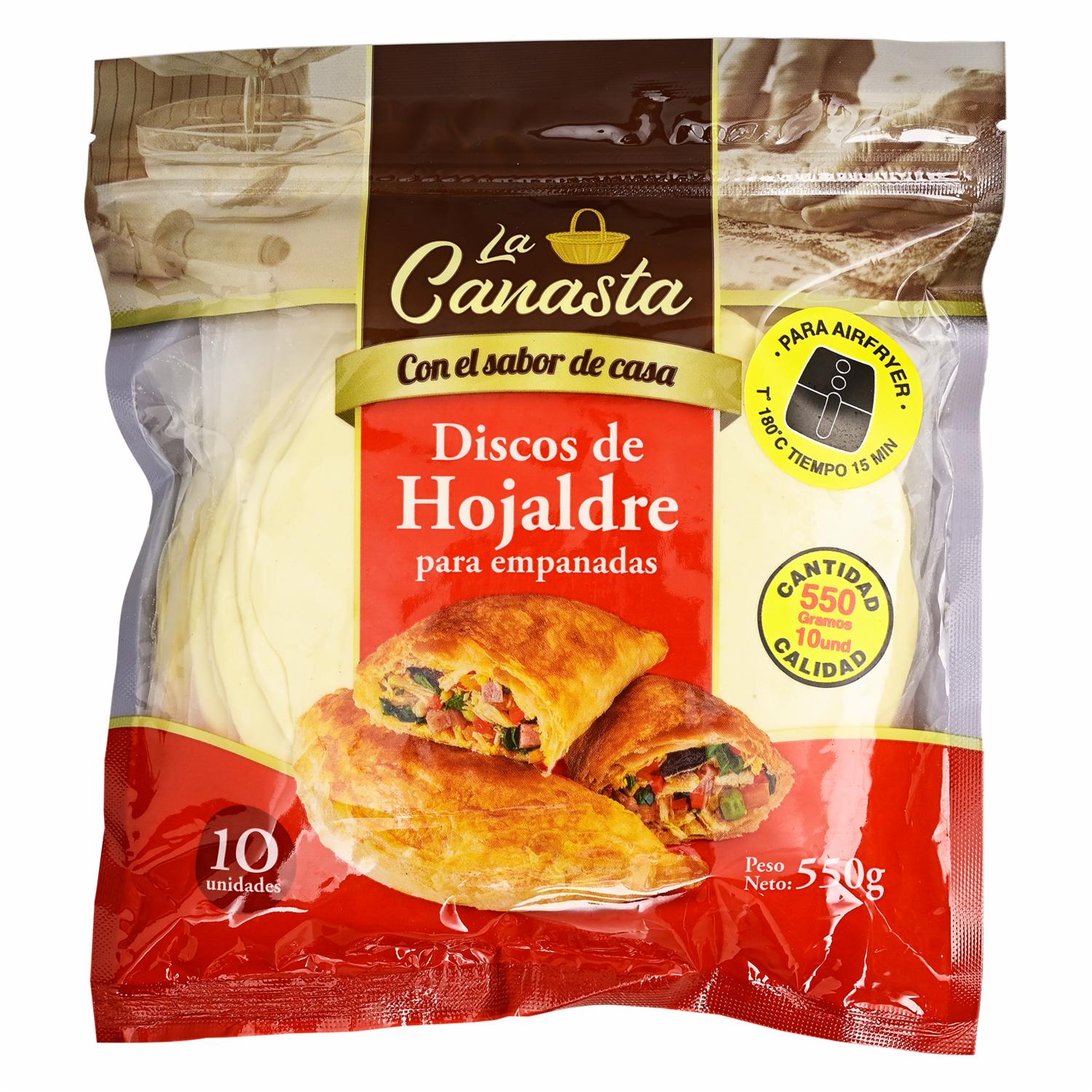 Discos De Hojaldre Para Empanadas LA CANASTA 550 G