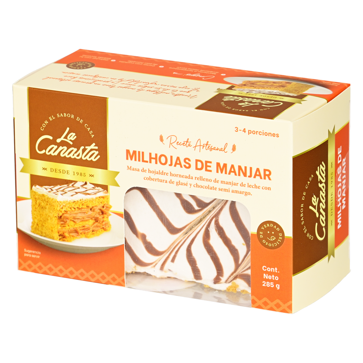 Milhoja Manjar LA CANASTA 285 G