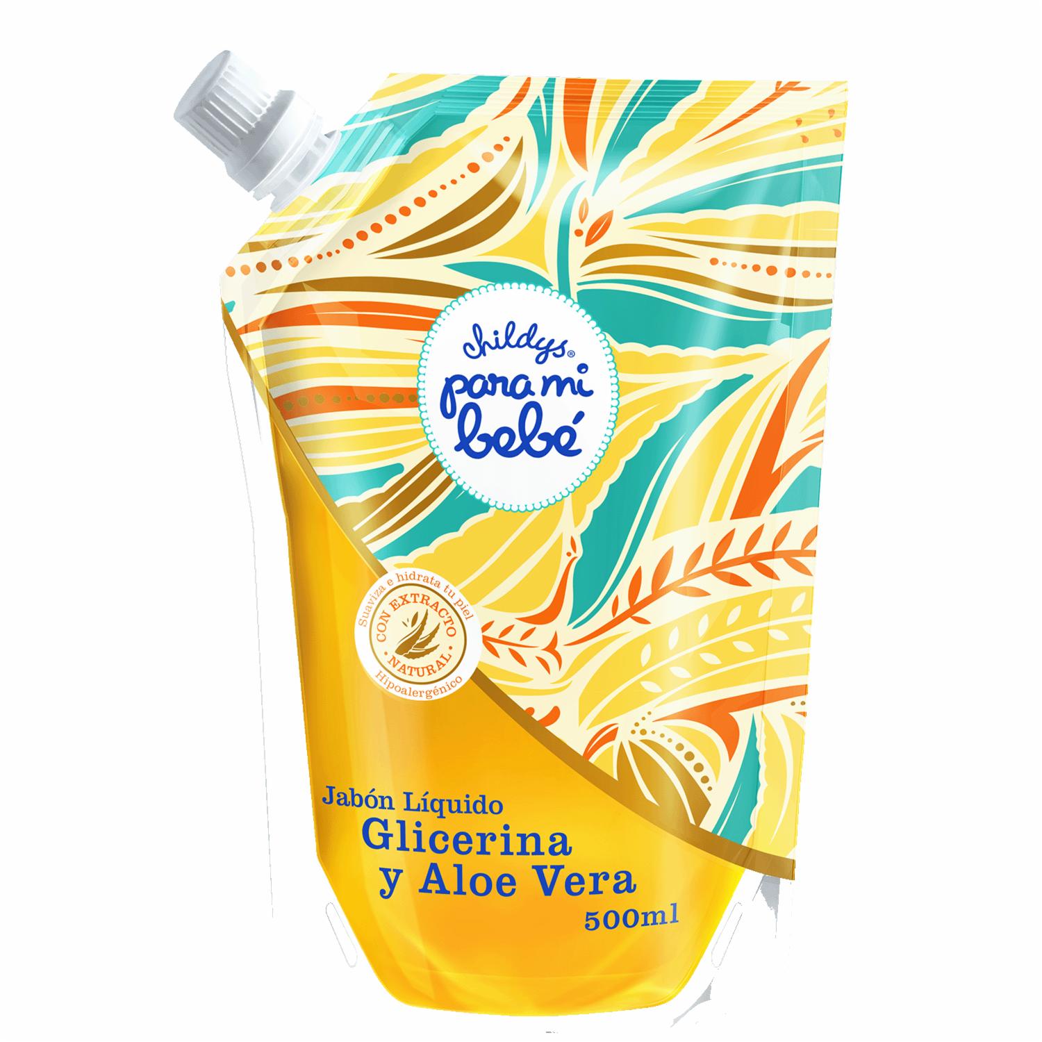 Jabón De Glicerina Y Aloe Vera PARA MI BEBÉ 500 Ml