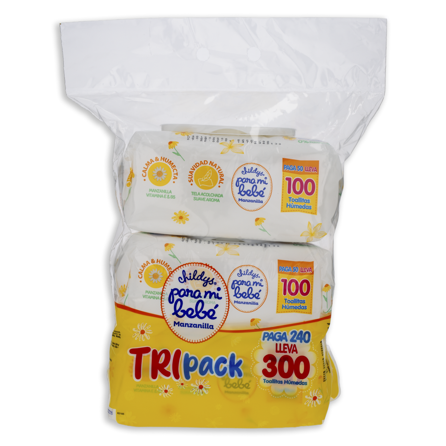 Pañitos Húmedos Manzanilla Ahorro Pack PARA MI BEBÉ 3 X 80 Uds