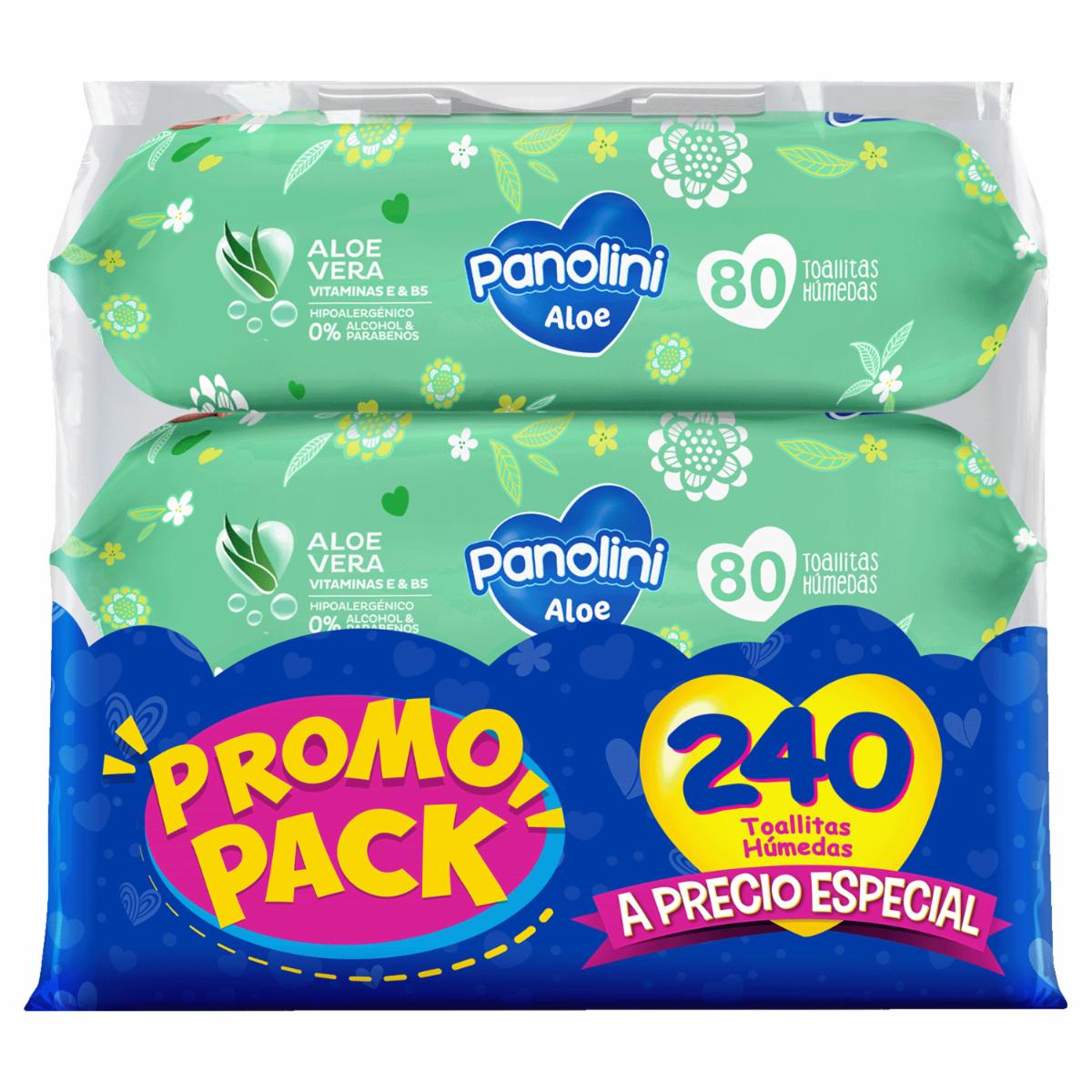 Pañitos Húmedos Aloe Flow PANOLINI X 240 Uds
