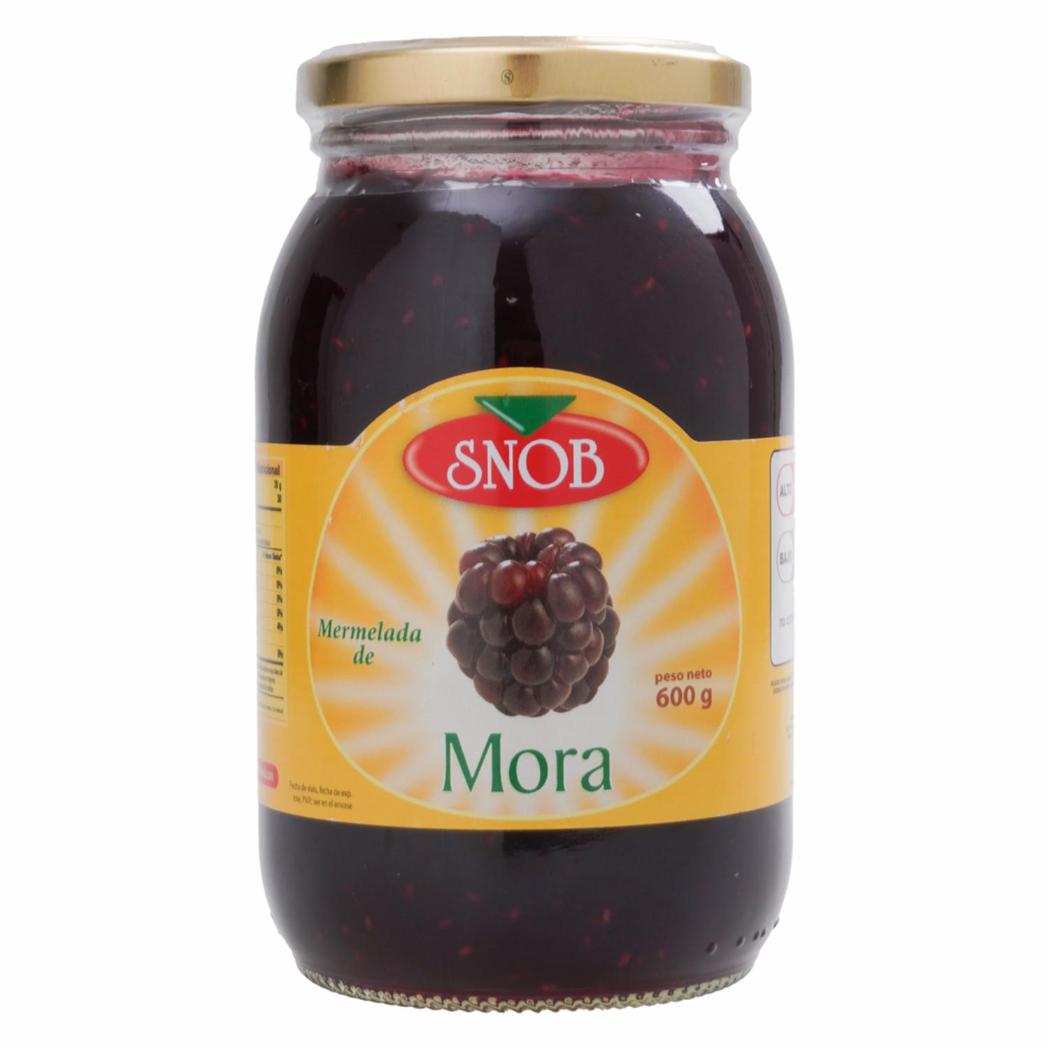 Mermelada Mora SNOB 600 g