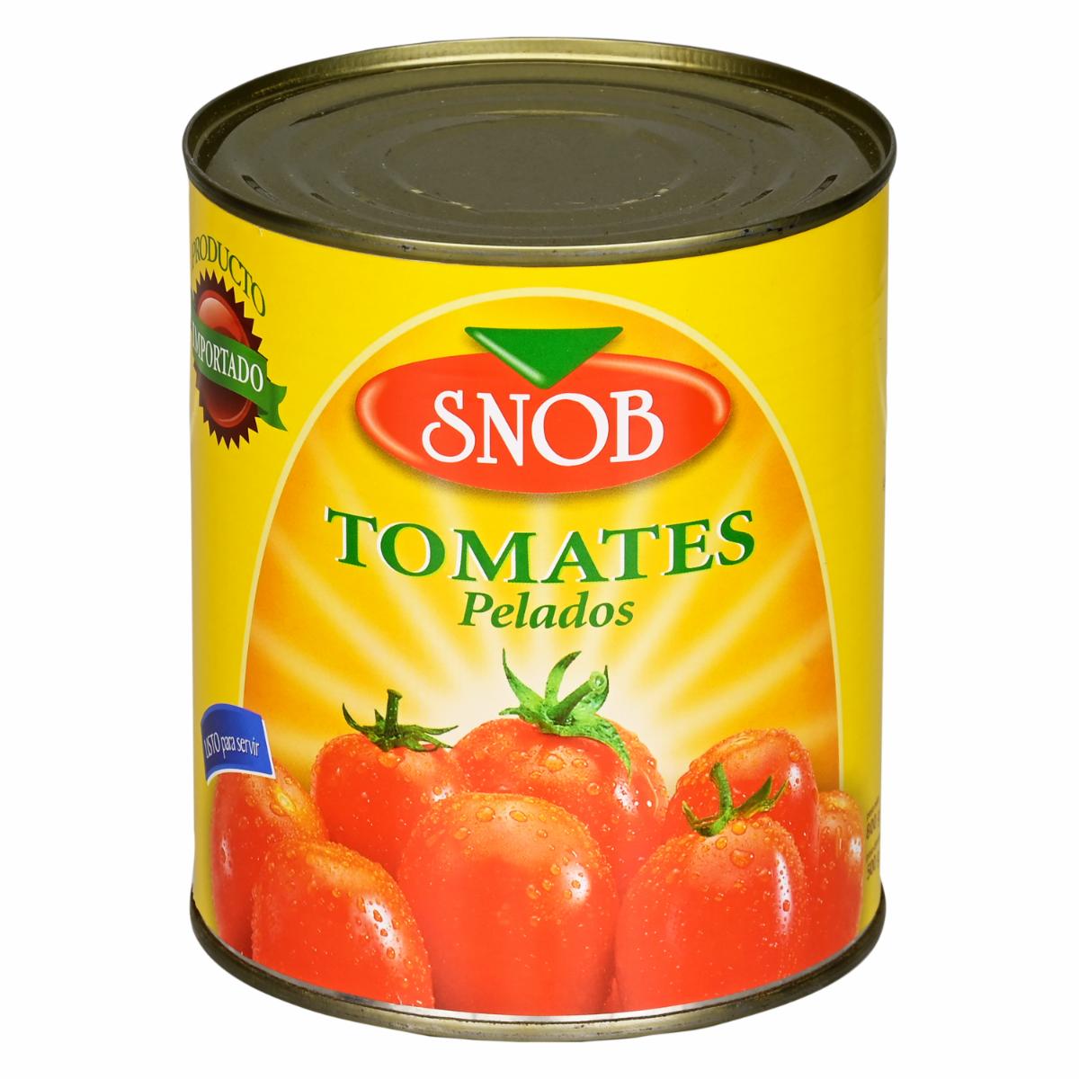Tomate Ent Pelado SNOB 800 g