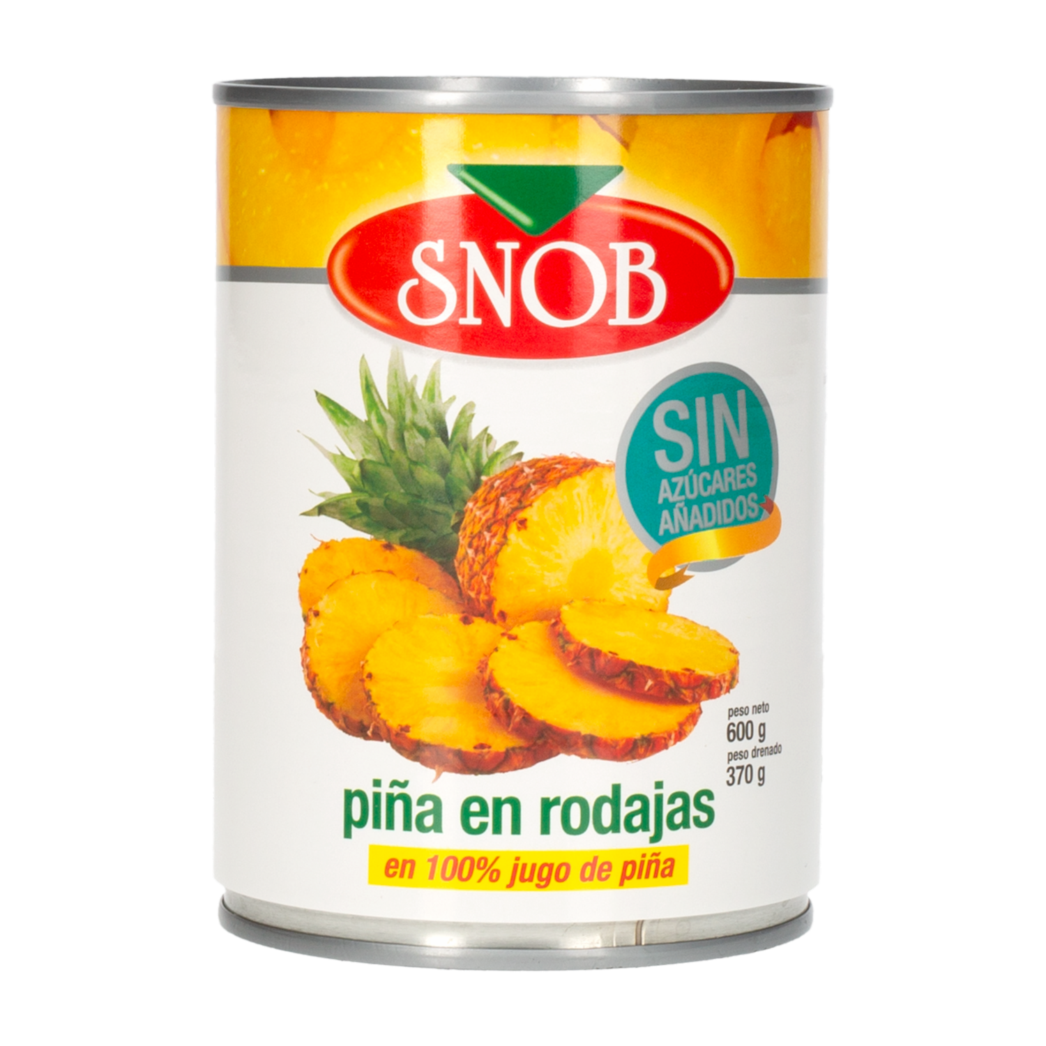 Pinas En Rodajas SNOB 600 g