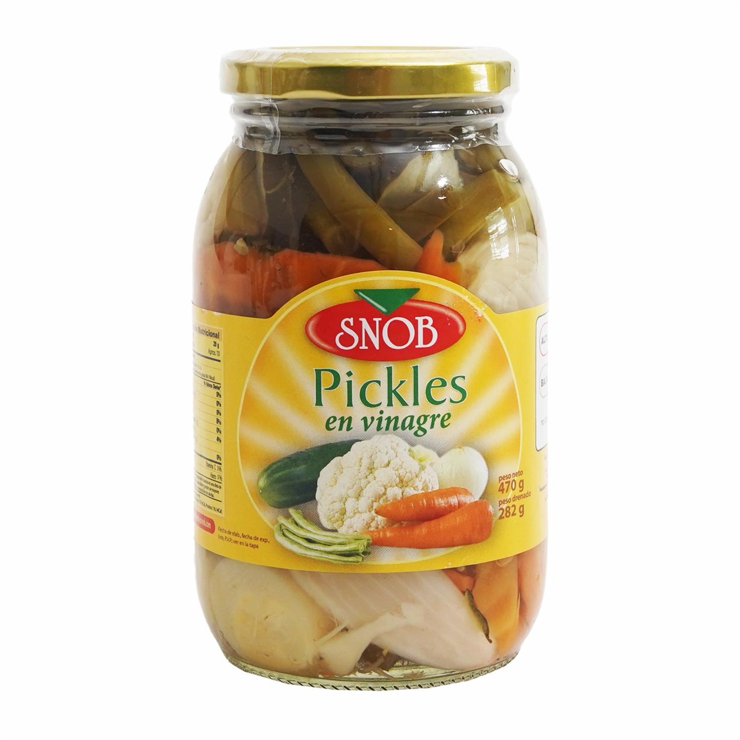 Pickles En Conserva SNOB 470 g