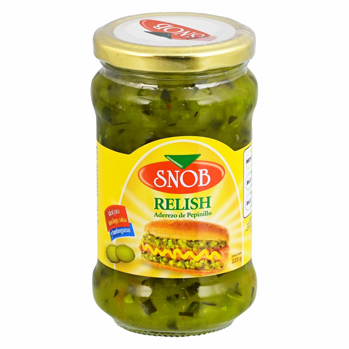 Pepinillos Relish SNOB 320 G