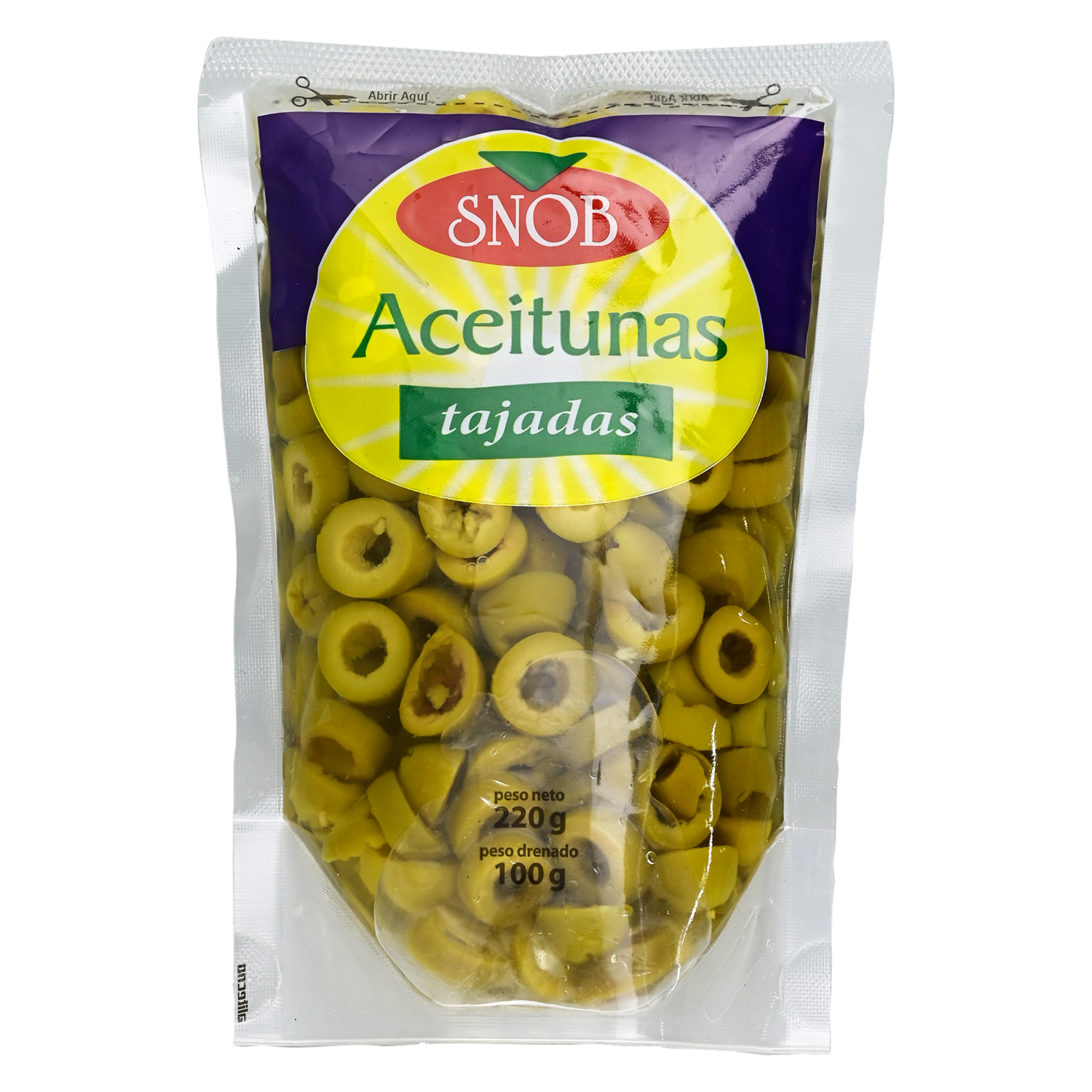Aceitunas Tajada Doy Pack SNOB 220 G