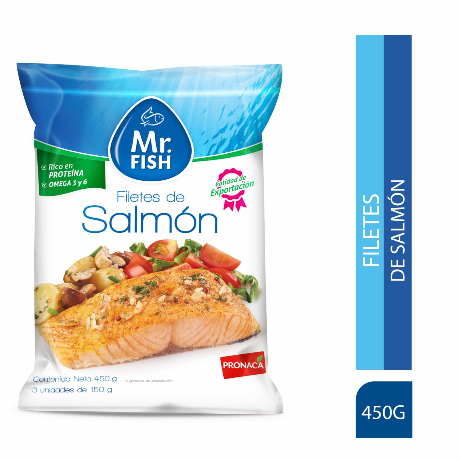 Filete De Salmón Congelado MR. FISH 450 G