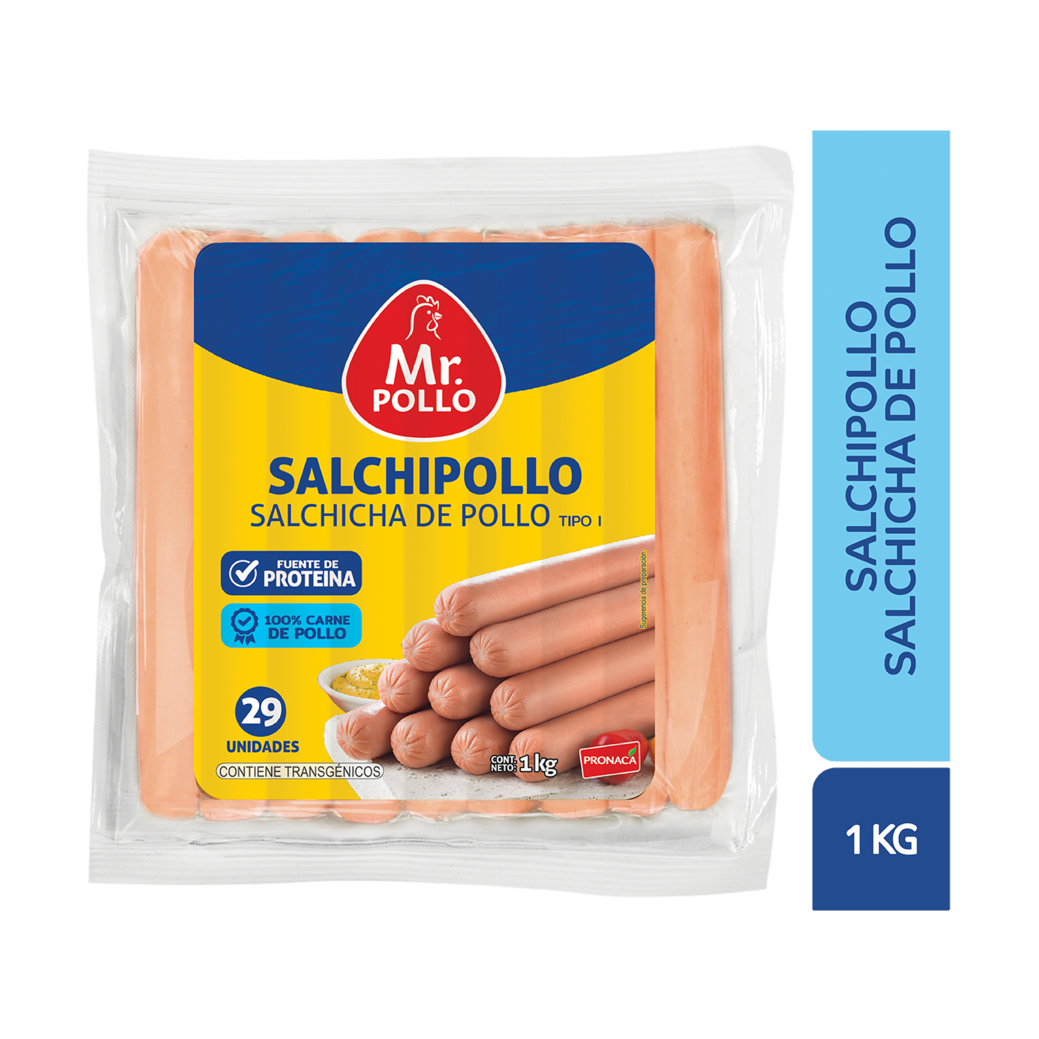 Salchipollo Tipo I MR. POLLO 1000 G