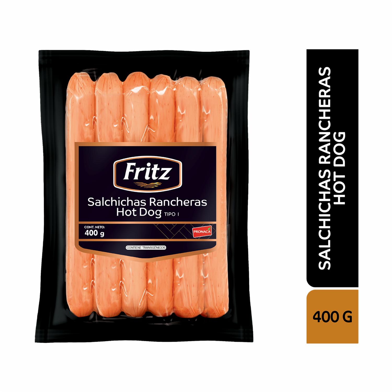 Salchichas Ranchera Hot Dog FRITZ 400 G