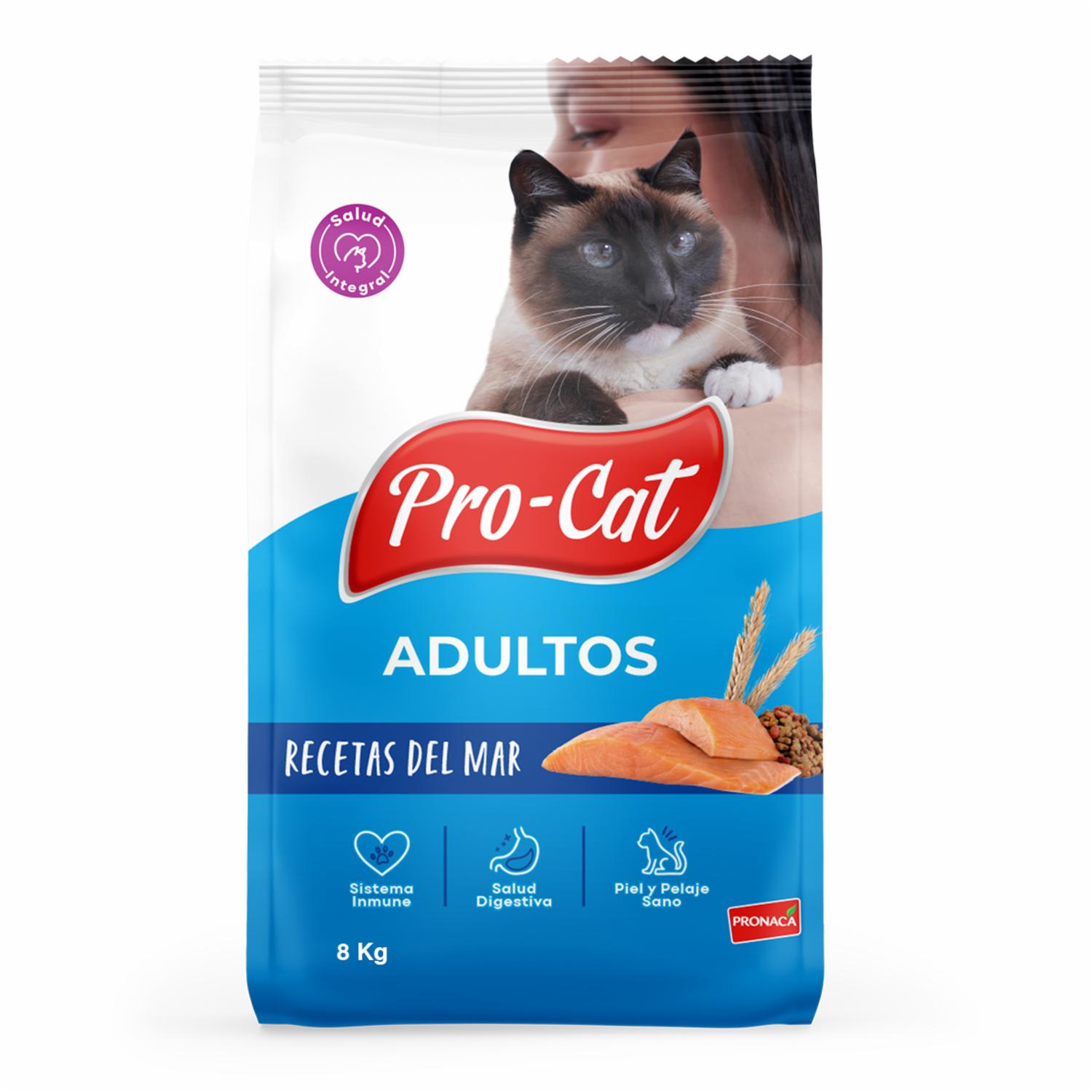 Alimento Para Gatos Adultos Recetas Del Mar PRO-CAT 8 KG