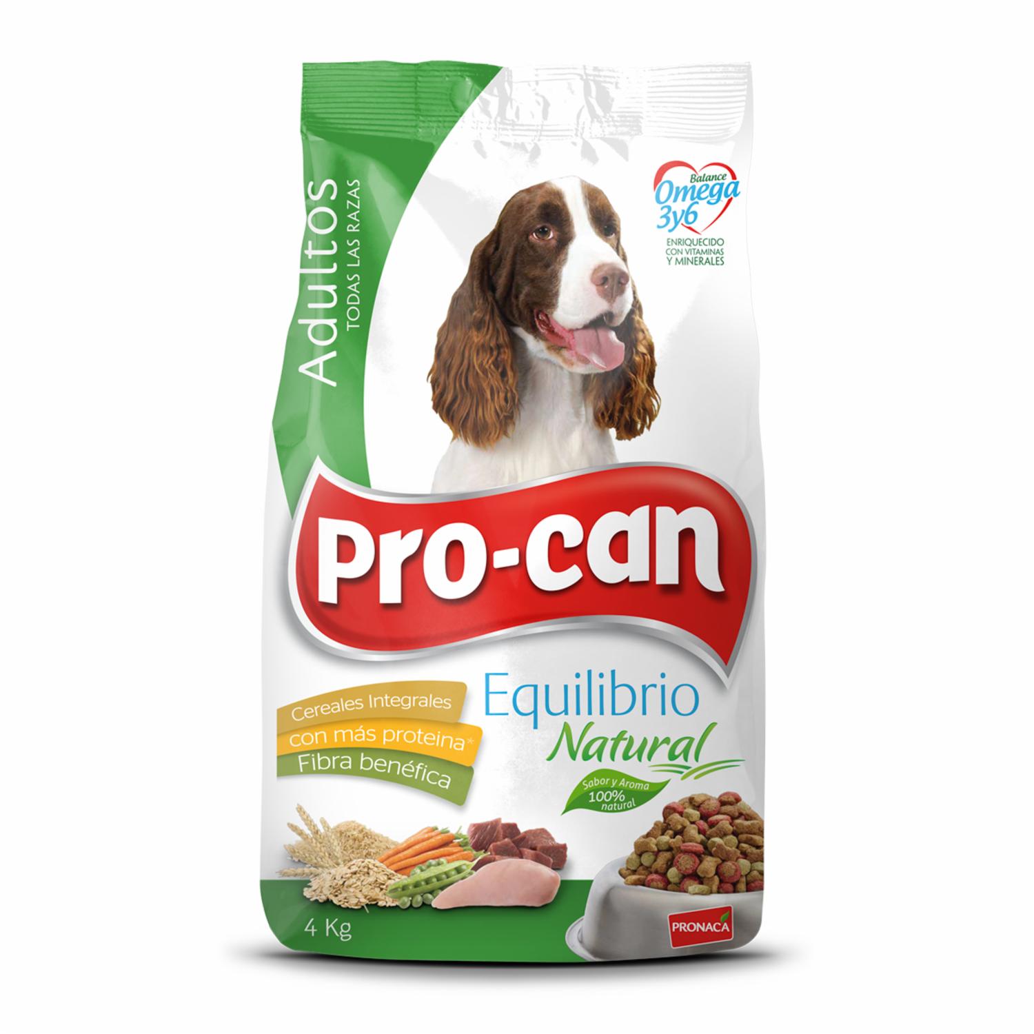 Alimento Para Perros Adultos Equilibrio Natural PRO-CAN 4 Kg