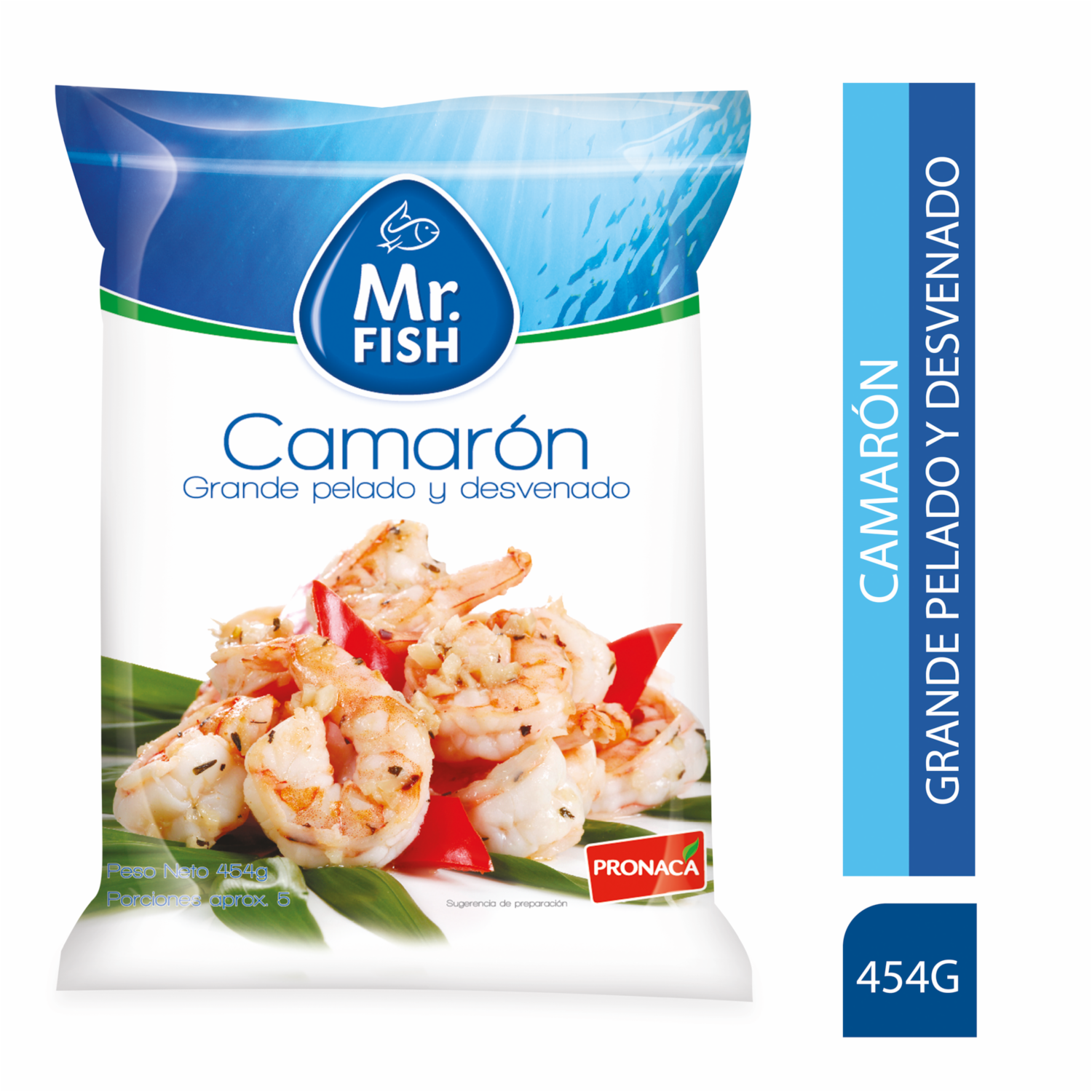 Camarón Grande Pelado Y Desvenado MR. FISH 454 G