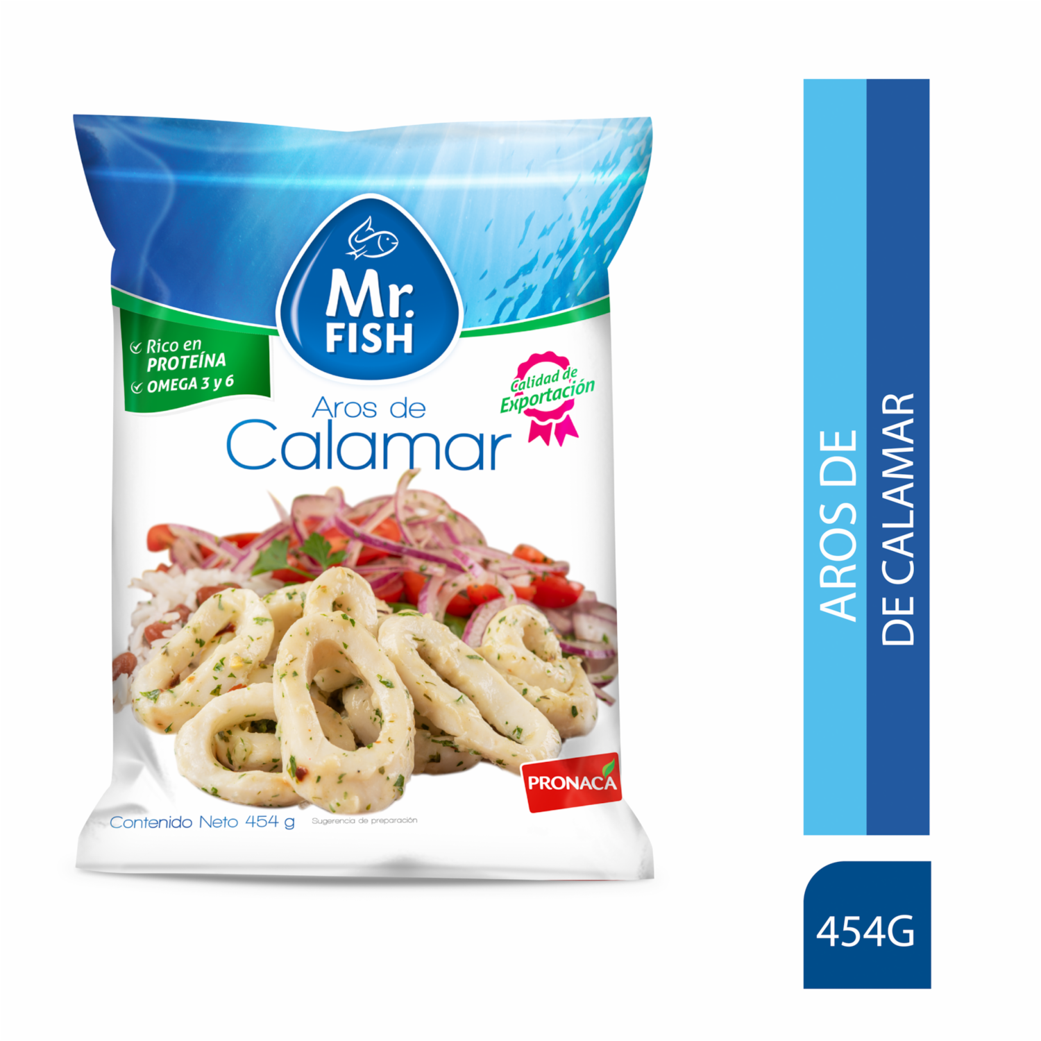 Aros De Calamar Congelado MR. FISH 454 G