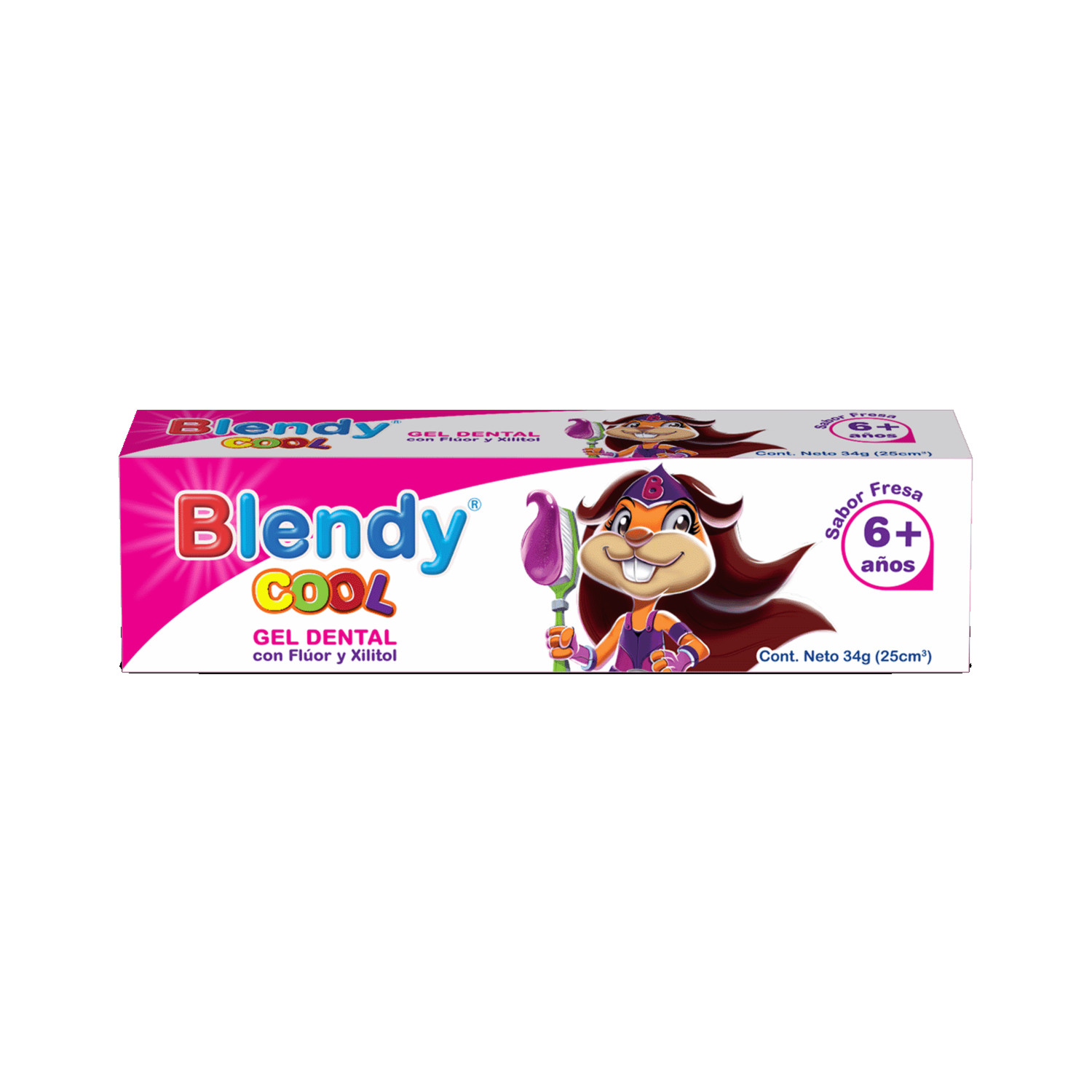 Pasta Dental Infantil Cool Fresa 6 Años BLENDY 25 Ml