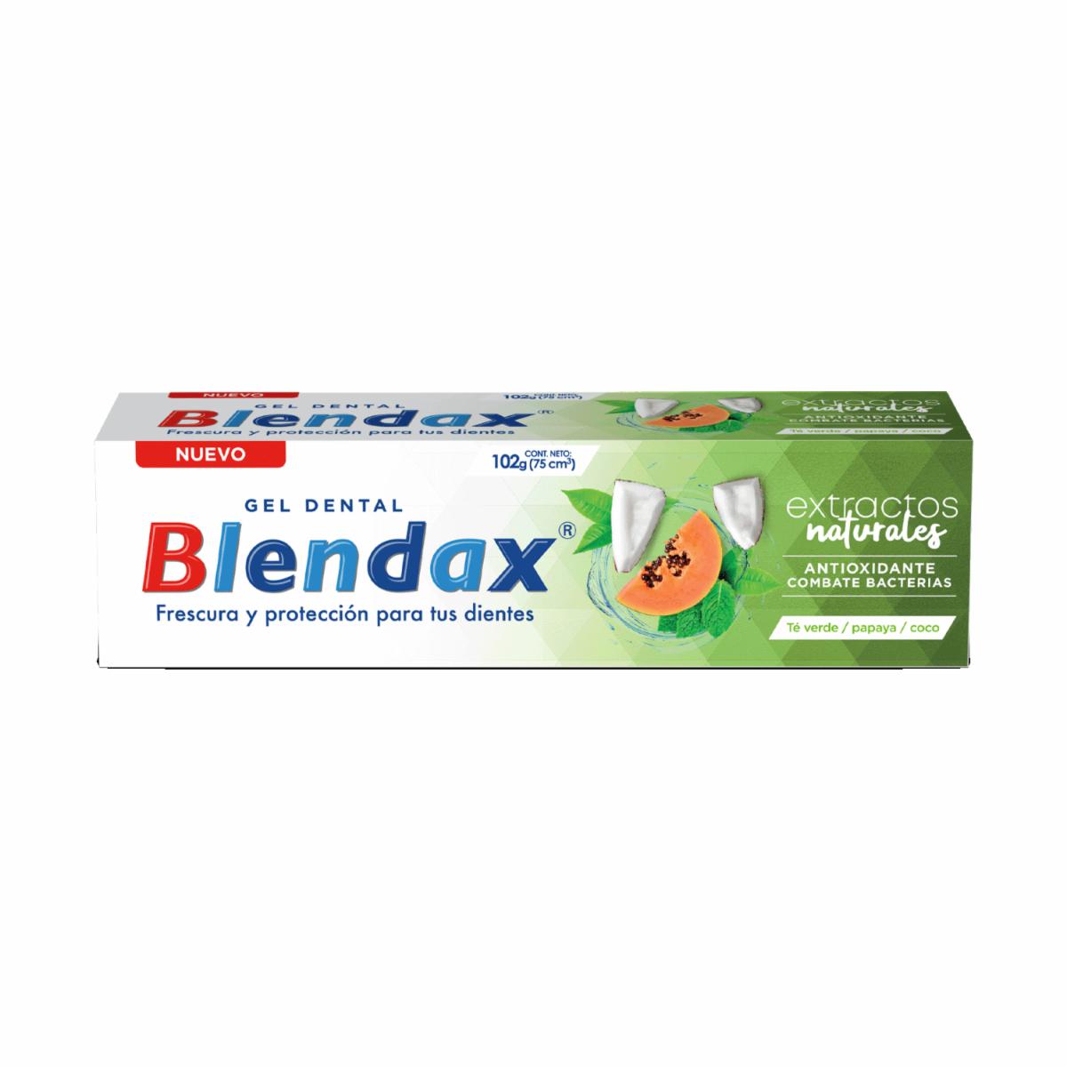Pasta Dental Con Extractos Naturales Té Verde Y Papaya BLENDAX 102 G