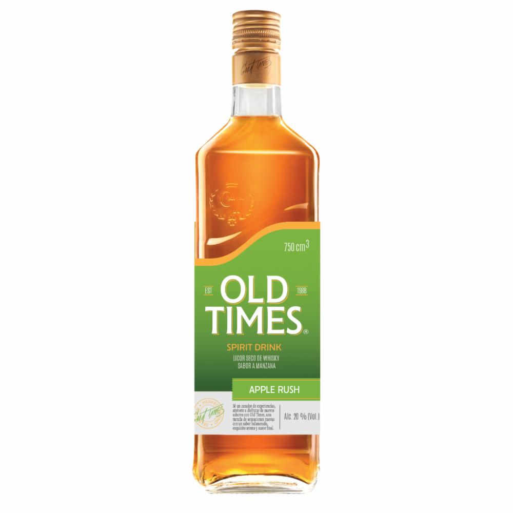 Licor Seco De Whisky Sabor A Manzana Old Times 750 Ml