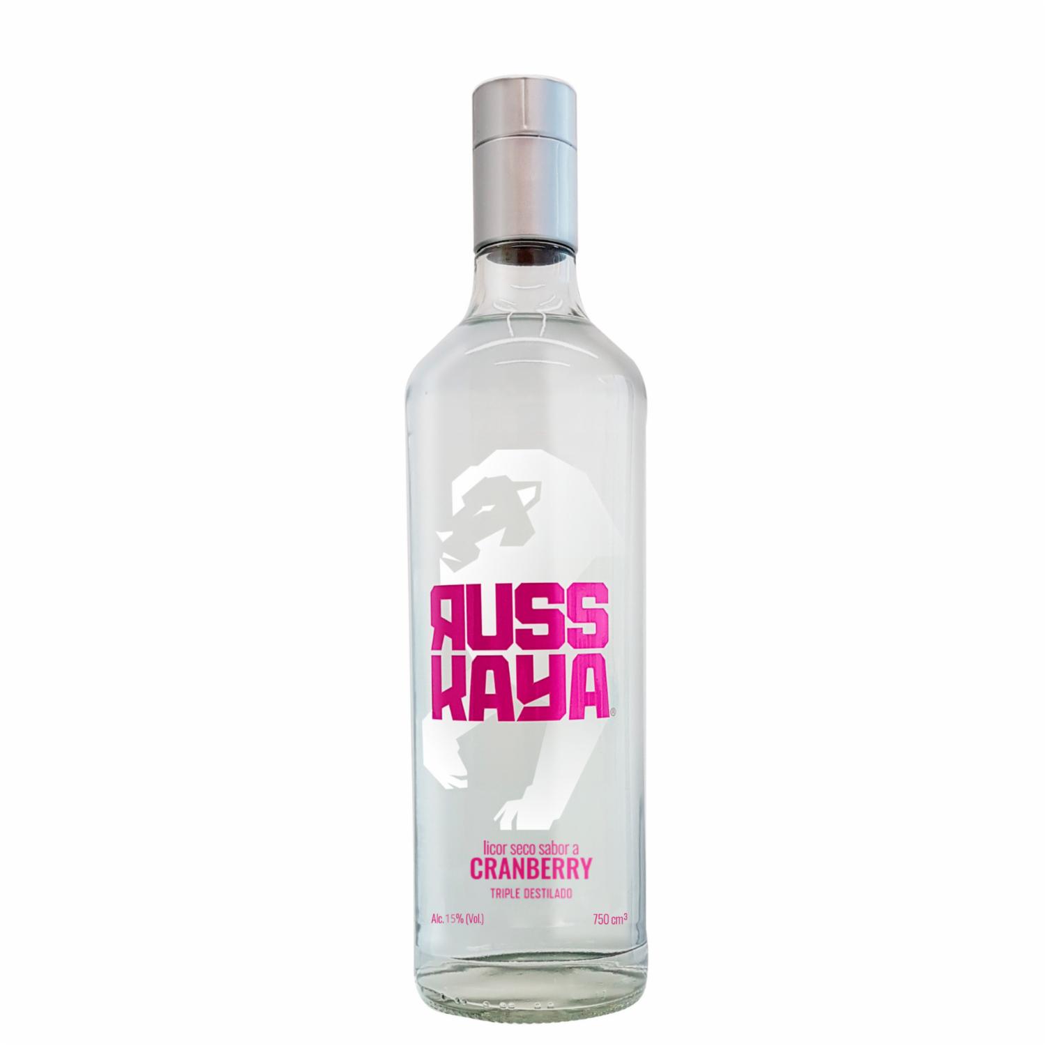 Licor Seco Sabor A Cranberry Russkaya 750 Ml