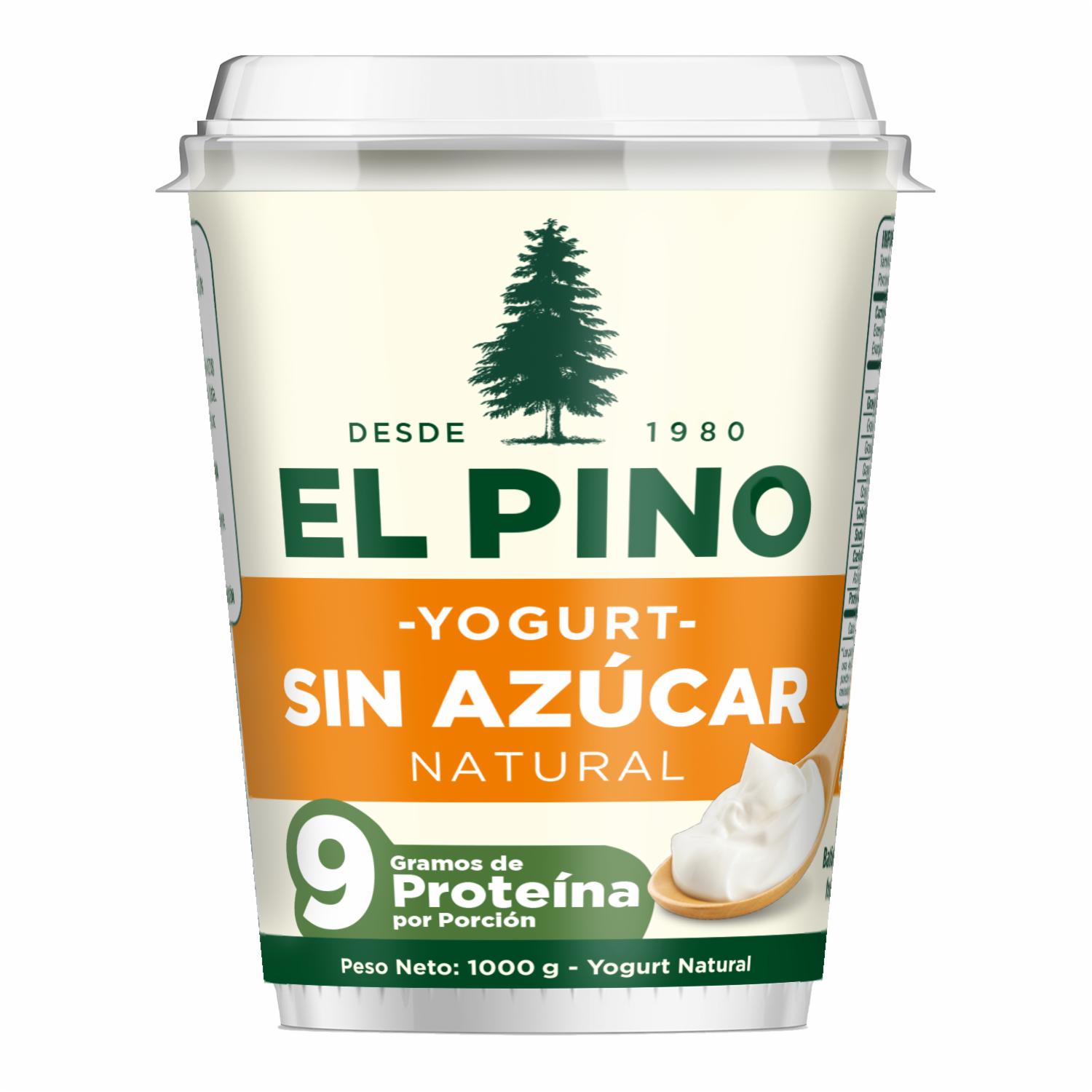 Yogurt Natural Sin Azúcar EL PINO 1000 G