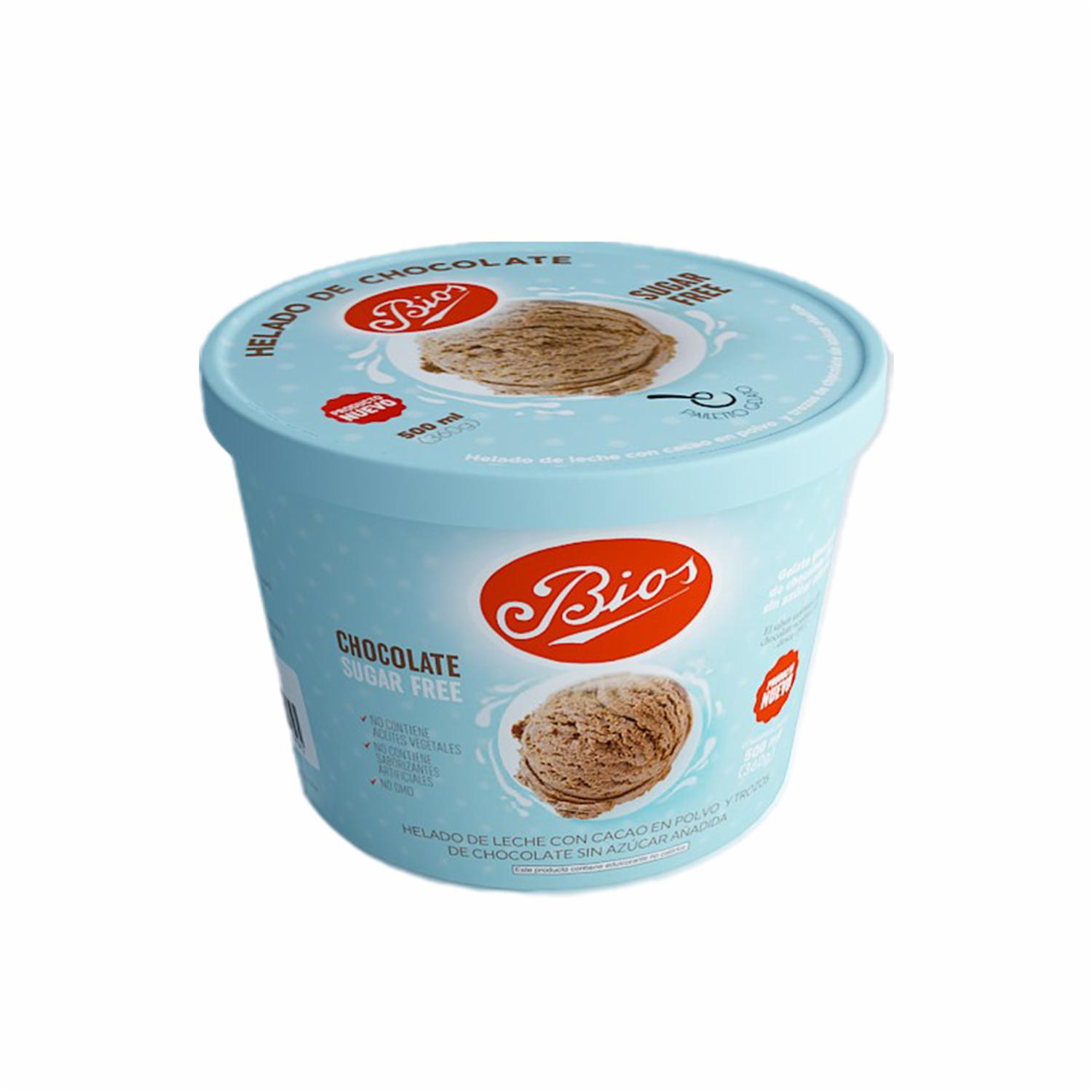 Helado Chocolate Negro 65% Sin Azúcar BIOS 500 Ml