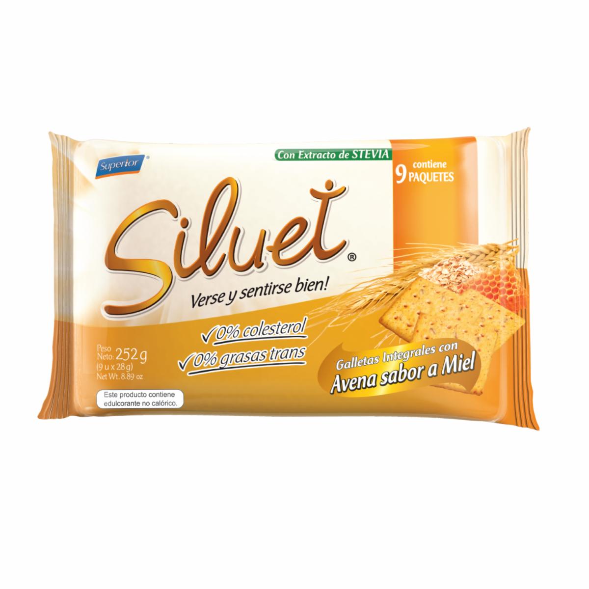 Galletas Integrales De Miel-Avena SILUET 252 G