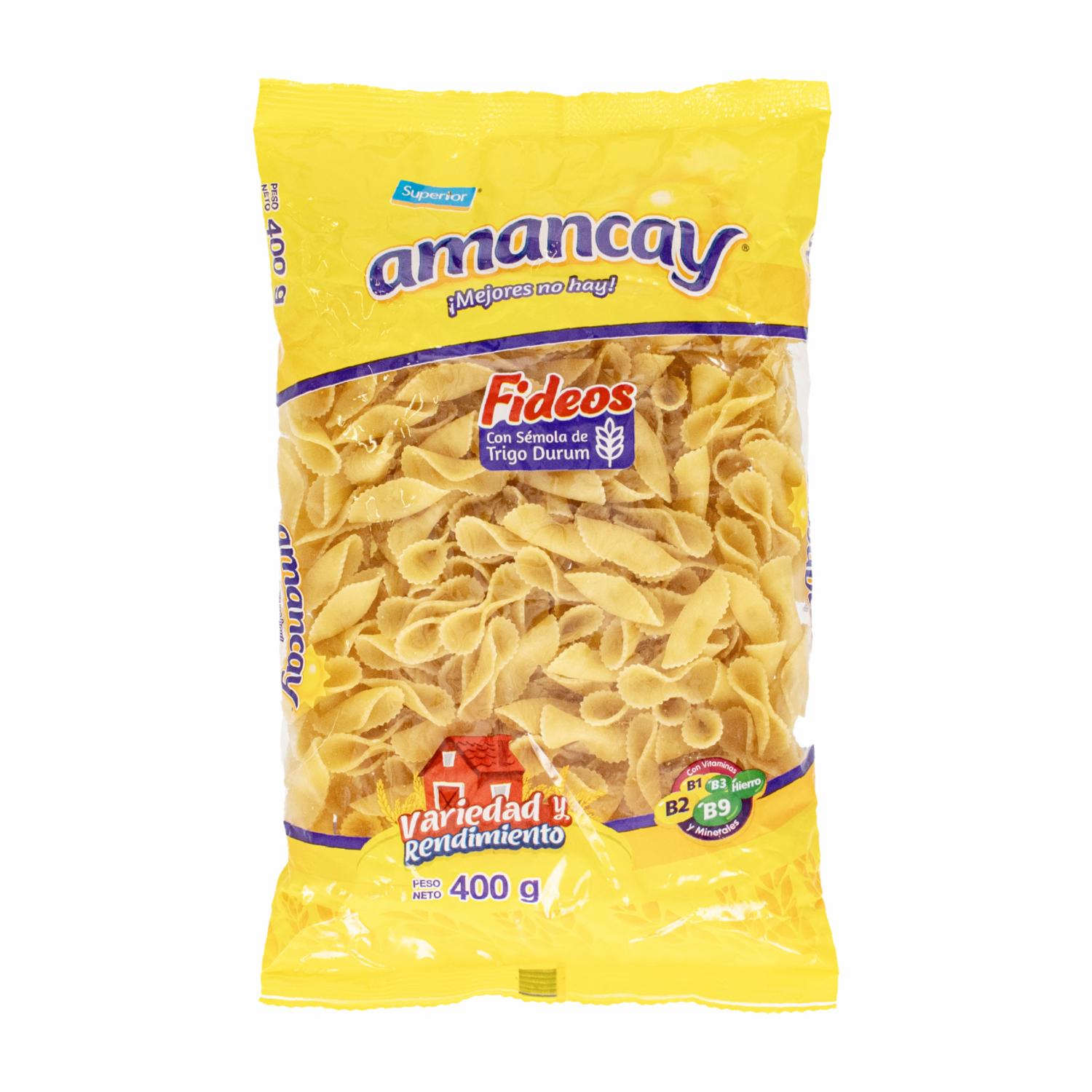 Fideos Lazo Mediano AMANCAY 400 G