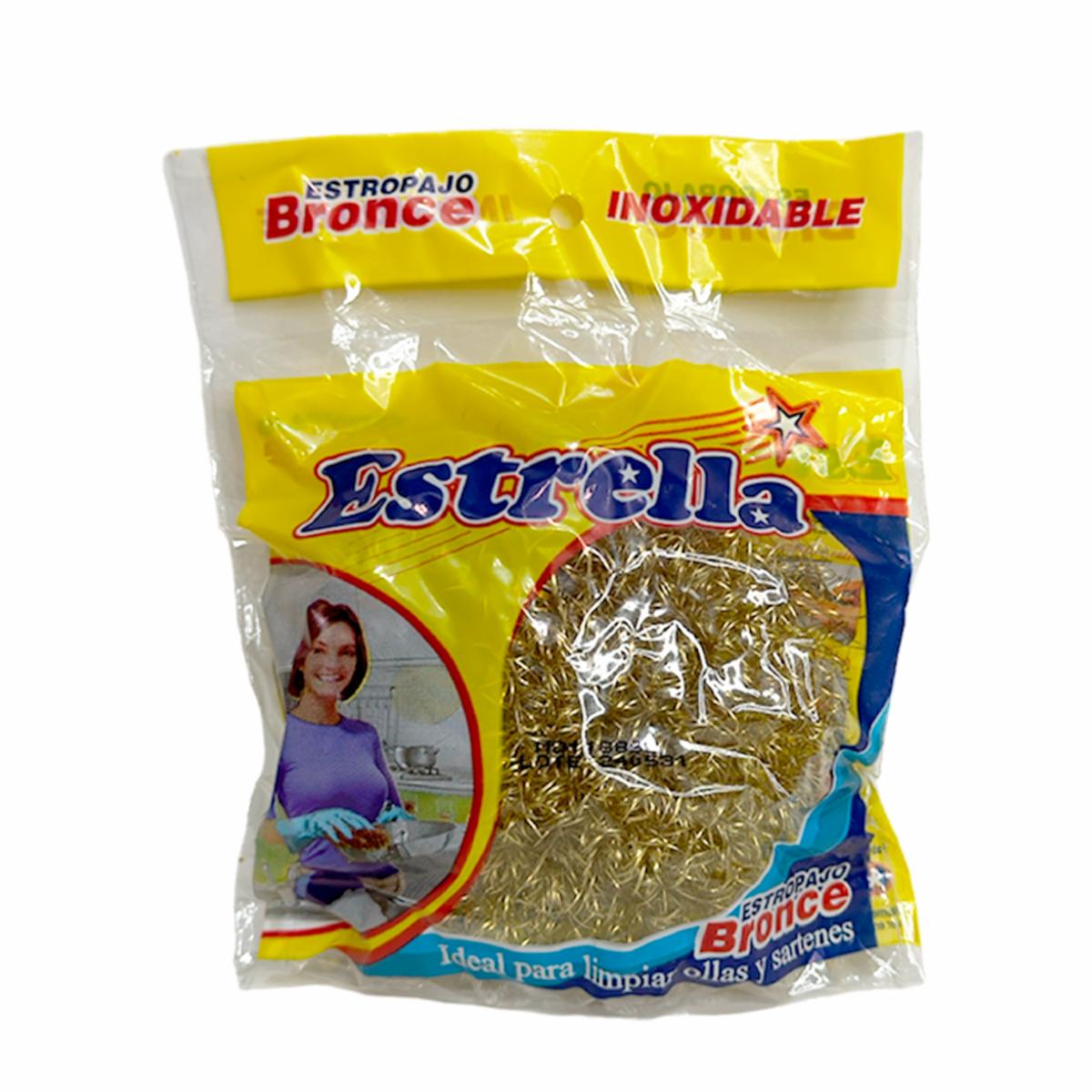 Estropajo Multiusos De Bronce Inoxidable Ideal Para Ollas Y Sartenes ESTRELLA Unidad