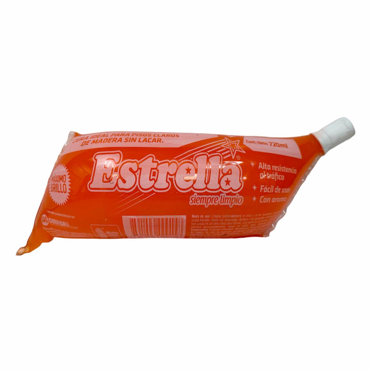 Cera Para Pisos Claros De Madera Sin Lacar En Sachet ESTRELLA 720 Ml