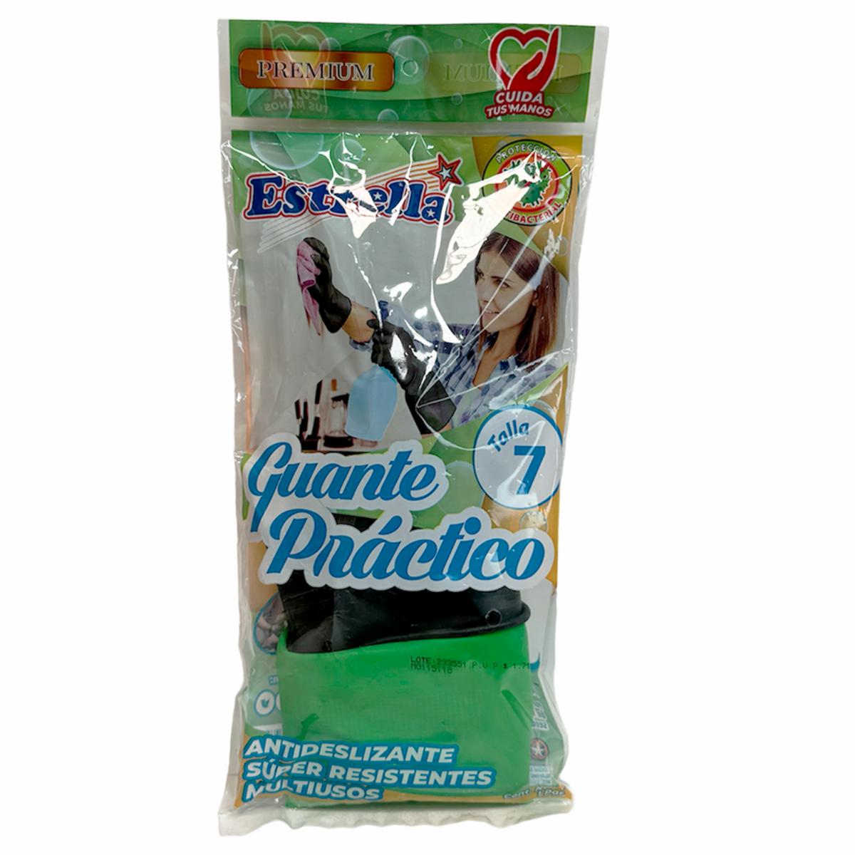 Guantes De Nitrilo Multiusos Antideslizantes Y Súper Resistentes ESTRELLA Talla 7