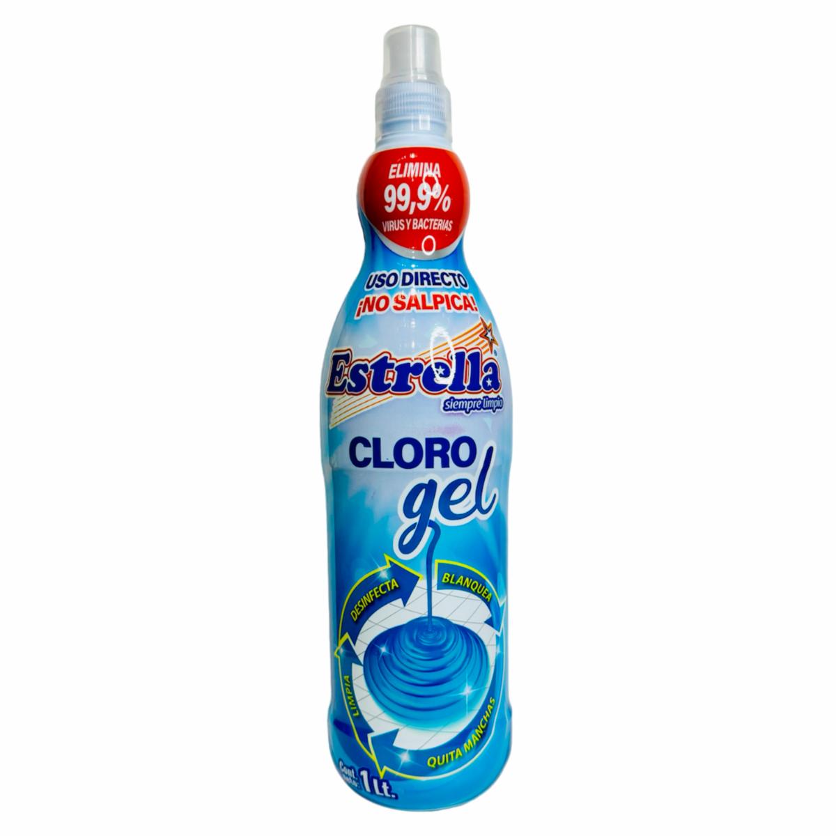 Cloro En Gel Uso Directo No Salpica ESTRELLA 1 Lt