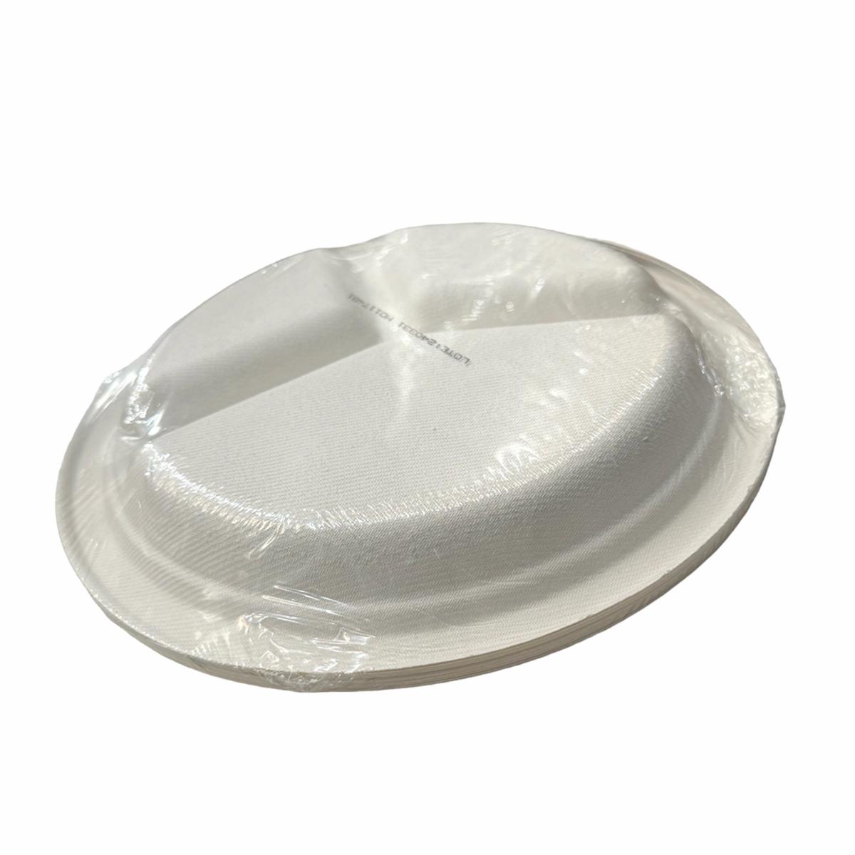 Plato Redondo División 10″ Biodegradable ECOWARE X 10 Uds