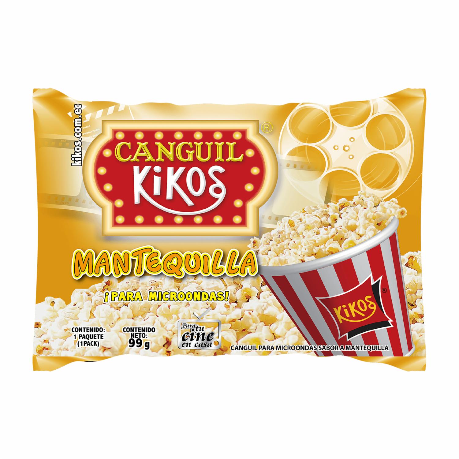 Canguil Para Microondas Con Mantequilla KIKOS 99 G