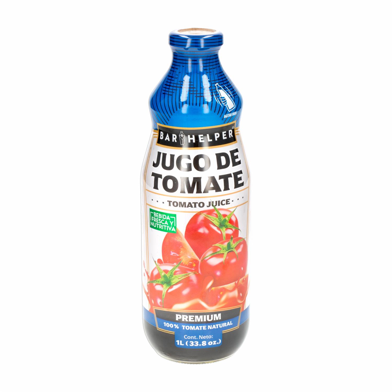 Jugo De Tomate Premium 100% Natural BAR HELPER 1000 Ml