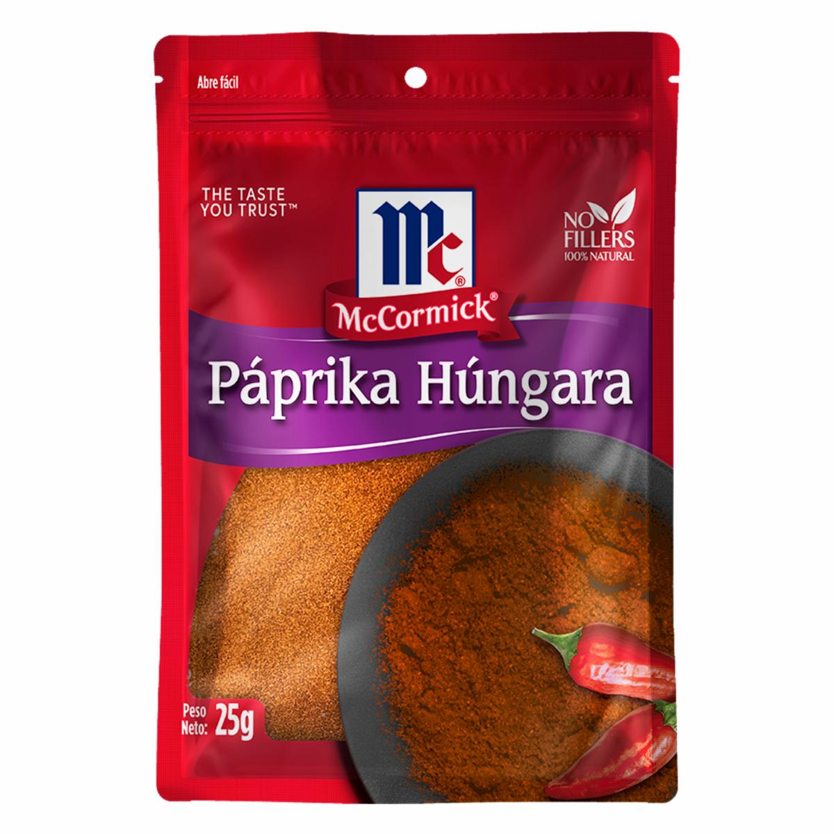 Paprika Húngara Molida En Sobre MCCORMICK 25 G